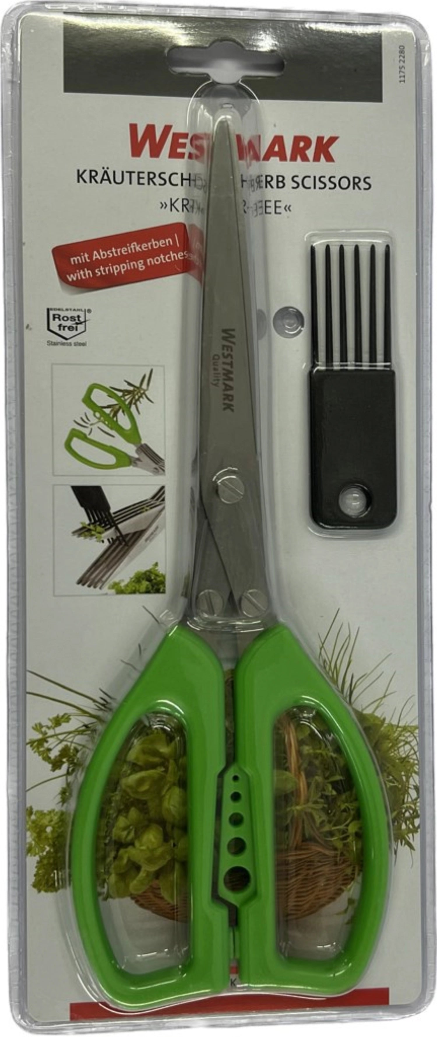 Herb scissors "herbal fairy" with combing 20x8x2cm