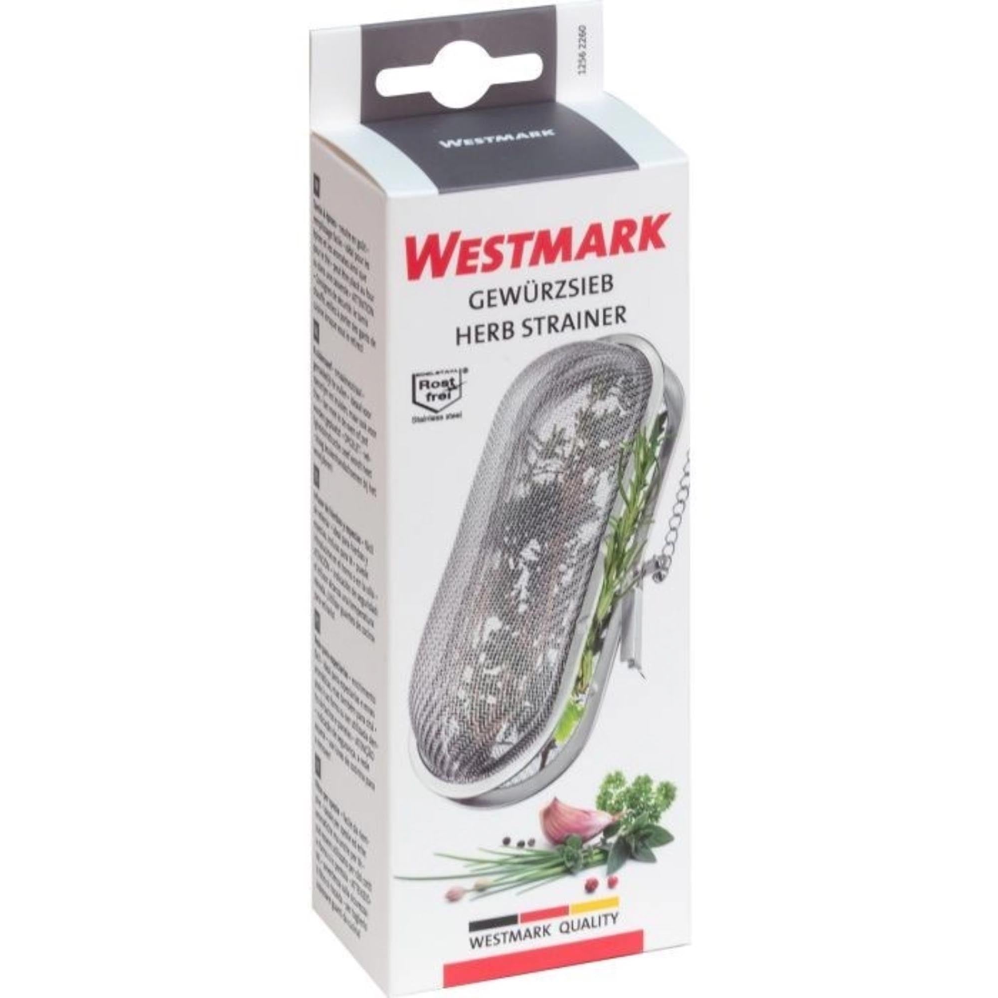 Praktisches Gewürzsieb von Westmark, ideal zum Aromatisieren von Speisen. Hochwertig verarbeitet, robust und einfach zu reinigen.
