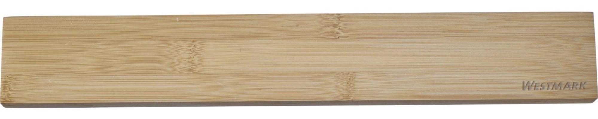 Magnetische Messerleiste aus Naturholz von Westmark, perfekt für die sichere und elegante Aufbewahrung Ihrer Küchenmesser.