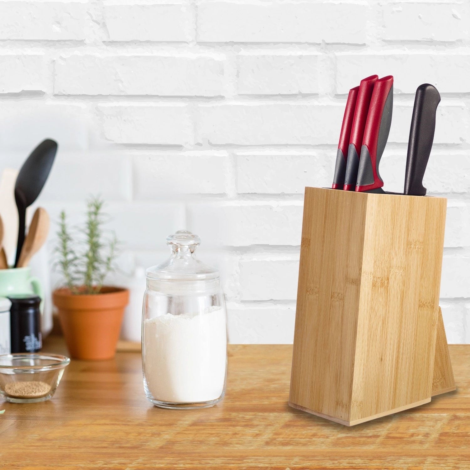 Blocco a coltello, bambù