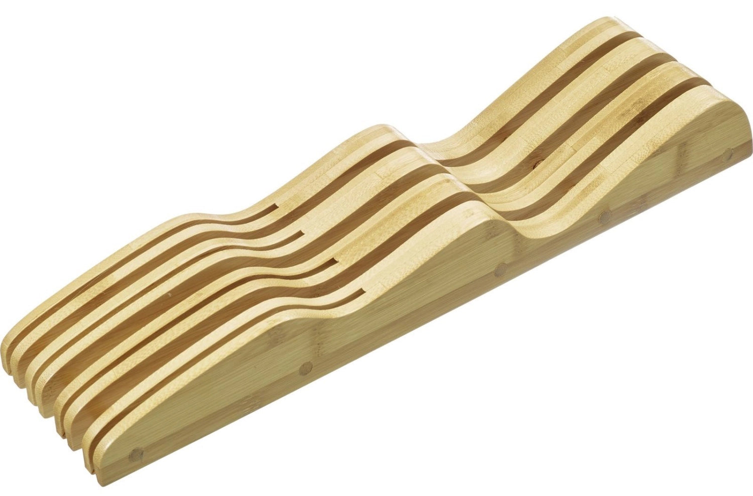 Knife shelf for drawers, bamboo