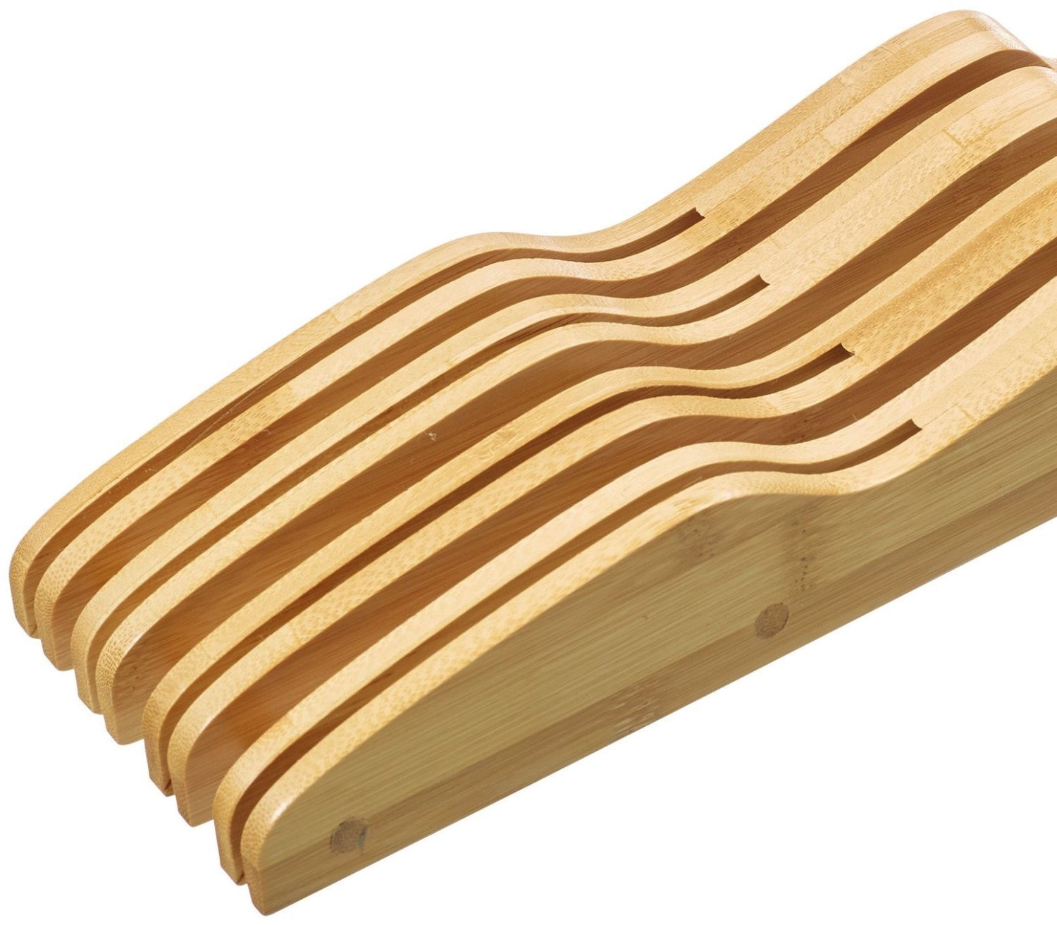 Knife shelf for drawers, bamboo