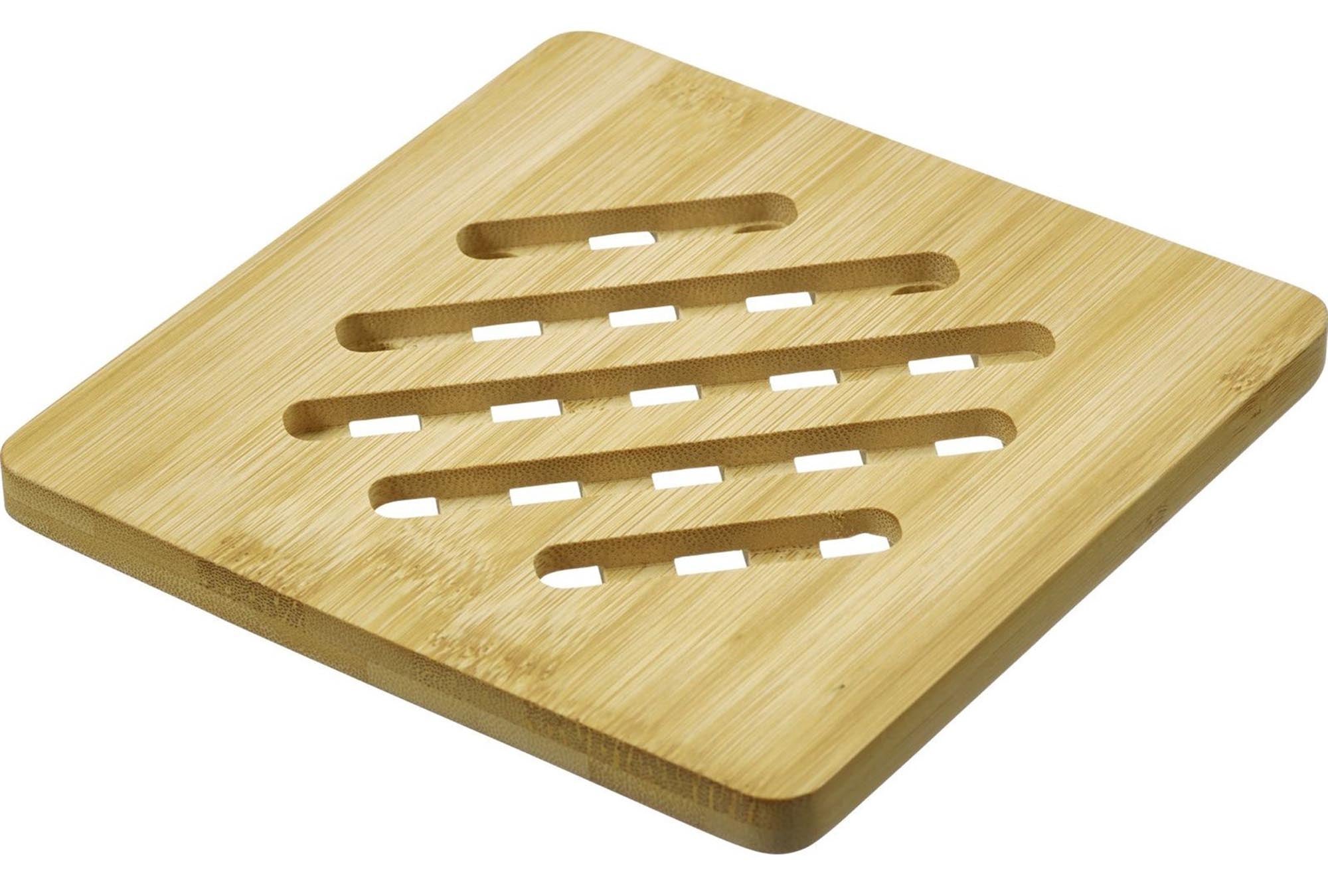 Set aus zwei quadratischen Untersetzern von Westmark, ideal für Tapas und Snacks, schützt Oberflächen und ist stilvoll gestaltet.