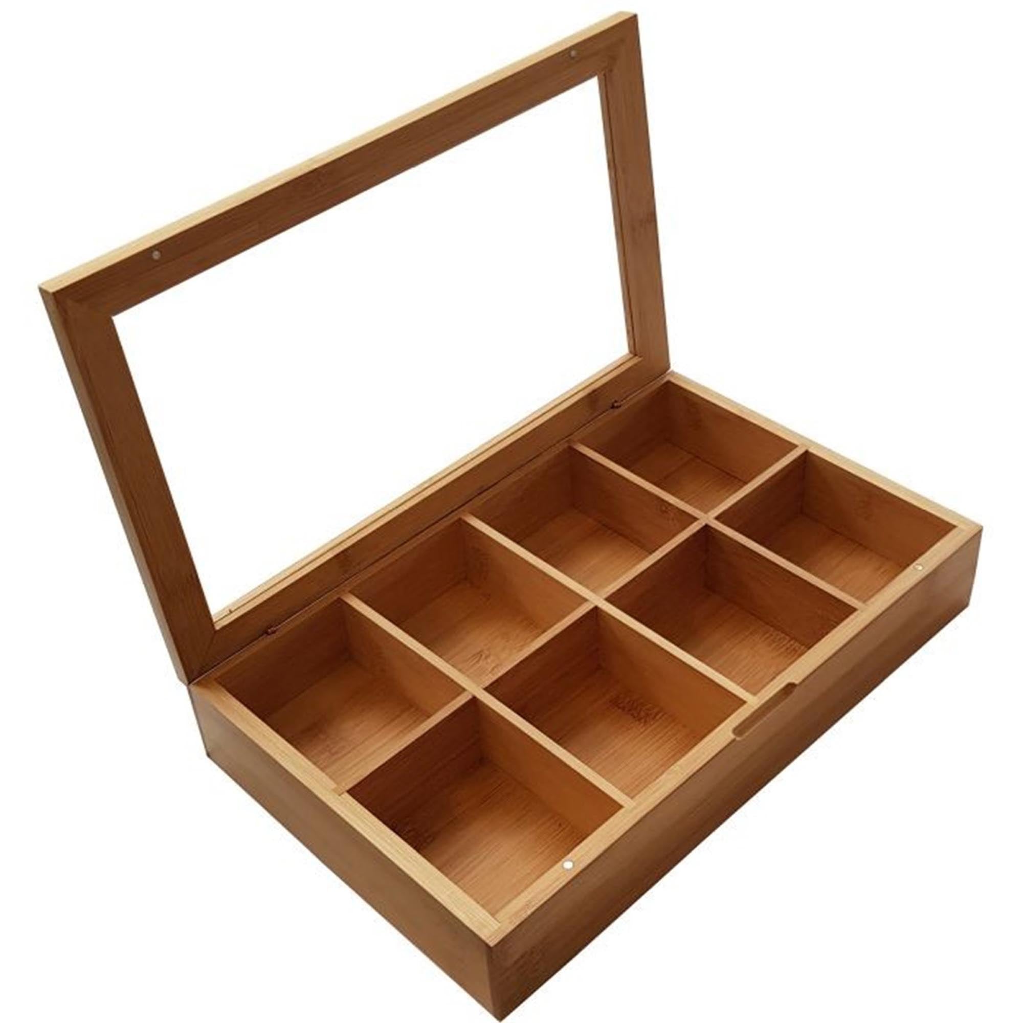 Elegante Bambus-Teebox von Westmark, 31,8x19,8 cm, ideal zur stilvollen Aufbewahrung von Teebeuteln und Zubehör.