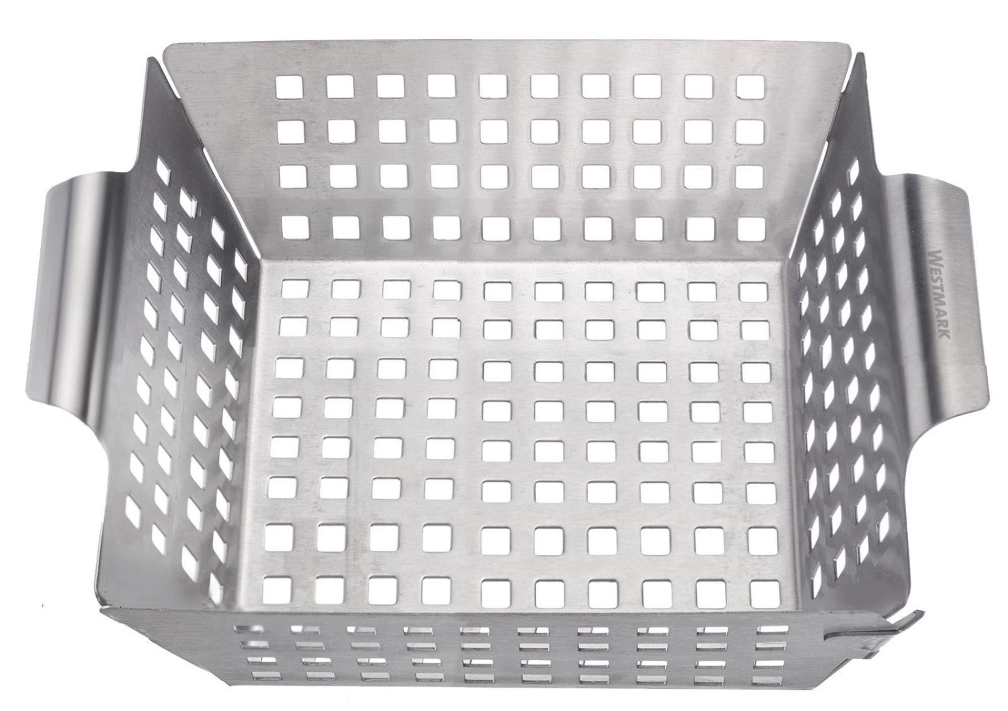 Entdecken Sie den hochwertigen Grillkorb aus Edelstahl von Westmark. Ideal für Fisch und Gemüse, sorgt er für gleichmäßige Garung und einfache Reinigung.