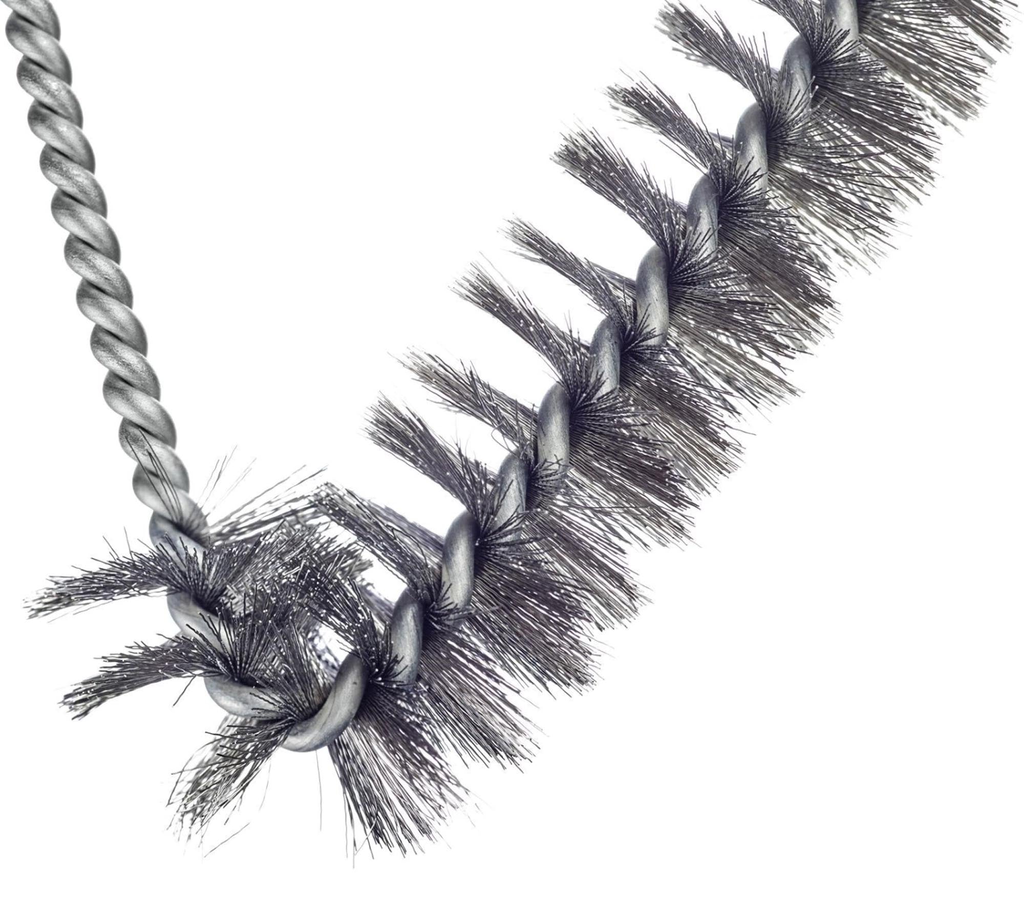 Robuste Grillbürste mit kurzem Edelstahlgriff von Westmark, ideal für effektive Reinigung von Grillrosten und Zubehör.