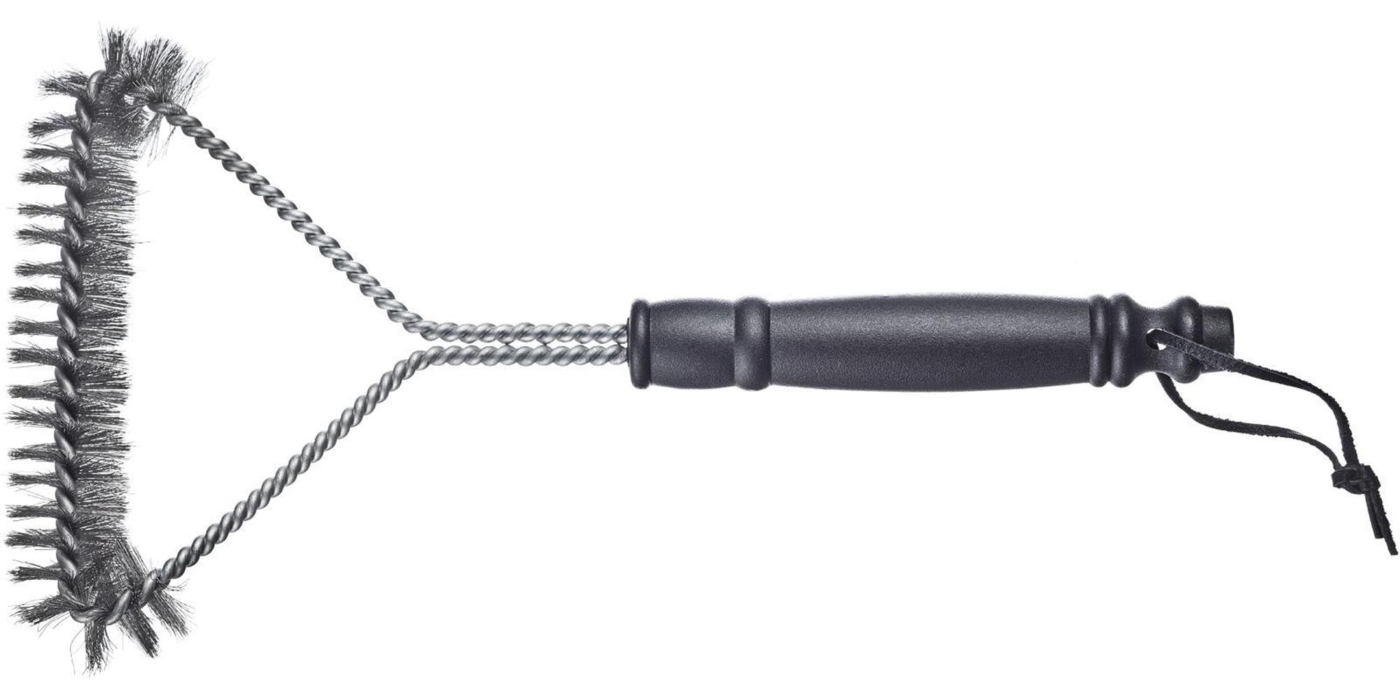 Robuste Grillbürste mit kurzem Griff aus Edelstahl von Westmark, ideal für effektive Reinigung von Grillrosten.