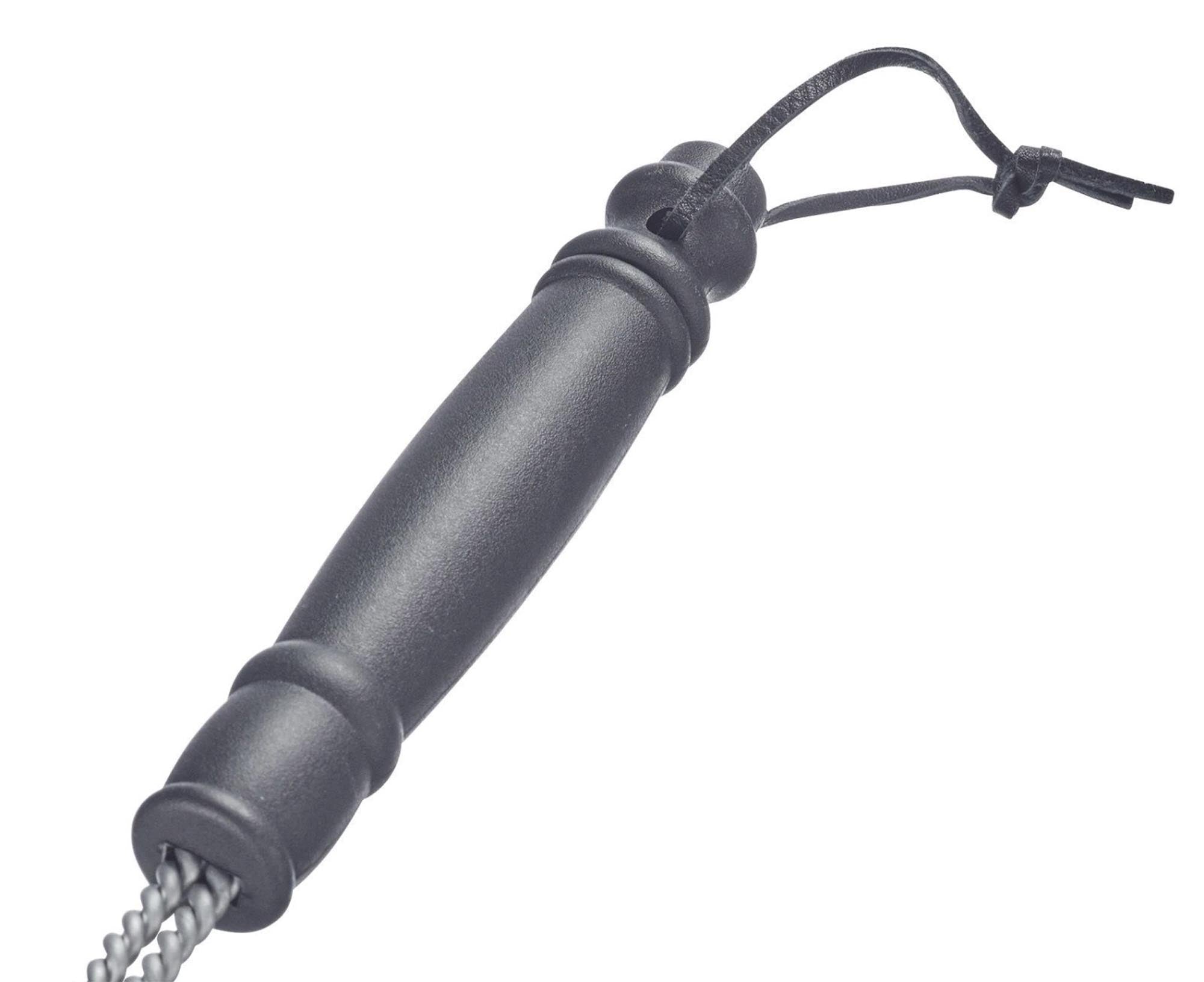 Robuste Edelstahl-Grillbürste von Westmark mit langem Griff, ideal für gründliche und einfache Reinigung von Grillrosten.