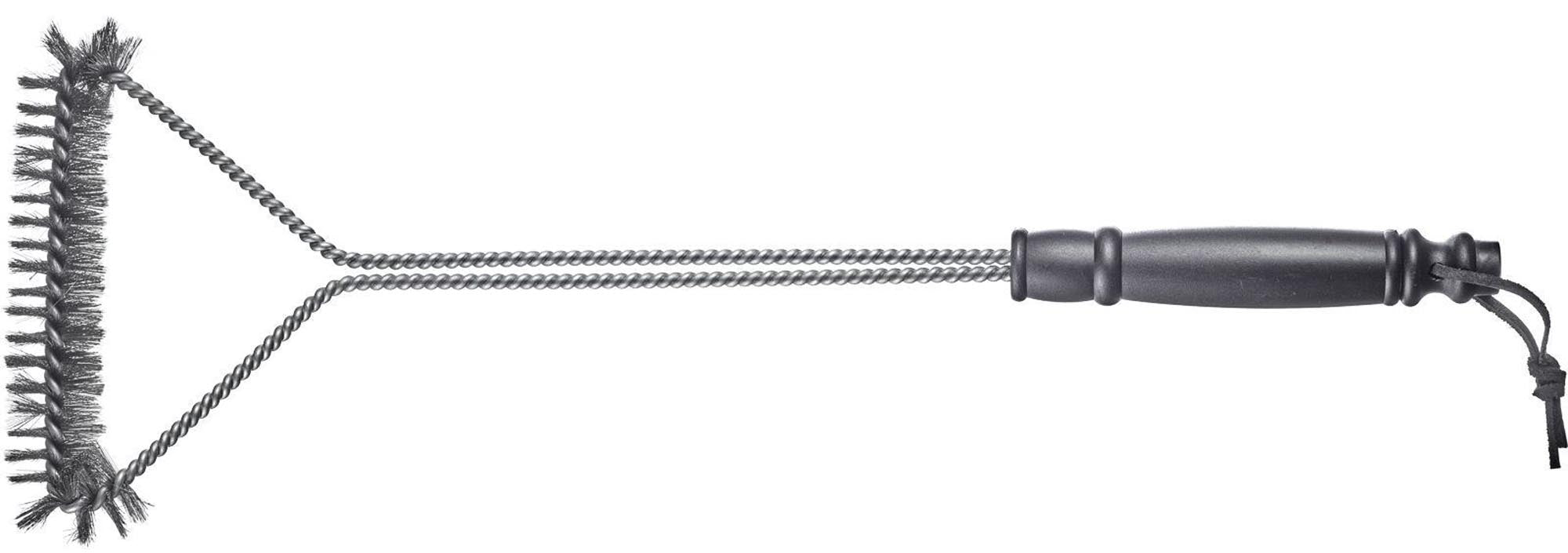 Grillbürste mit langem Griff aus Edelstahl von Westmark, ideal für die gründliche Reinigung von Grillrosten.