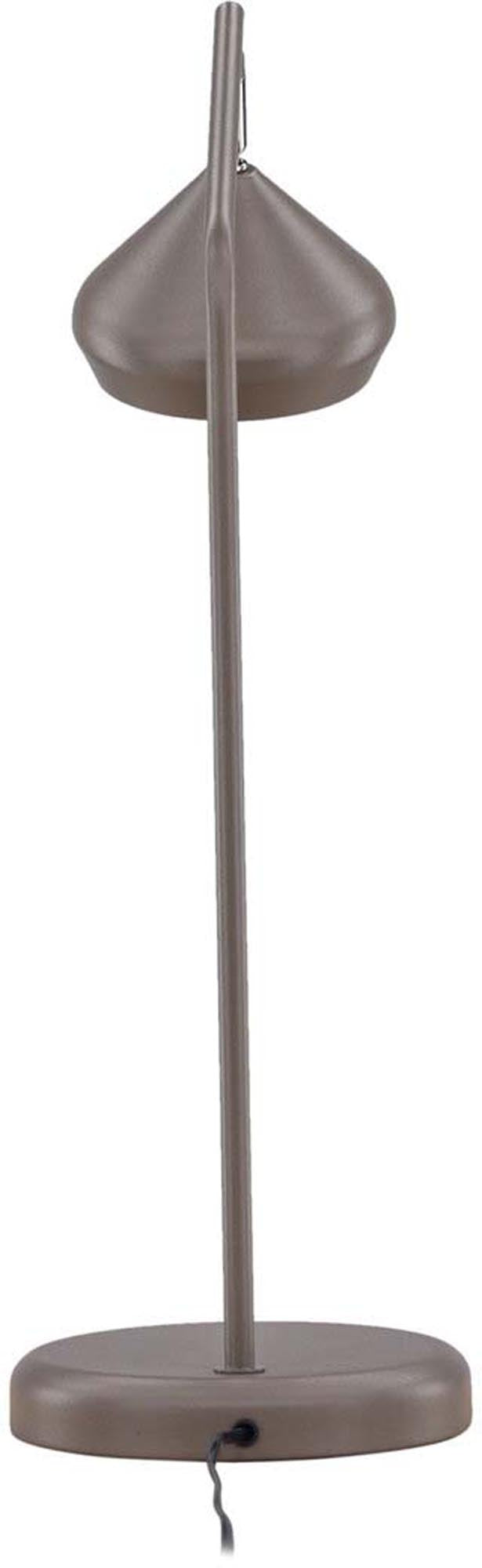 Die Isaberg Tischlampe aus braunem Stahl vereint moderne Eleganz und Funktionalität, ideal für jeden Wohnstil.