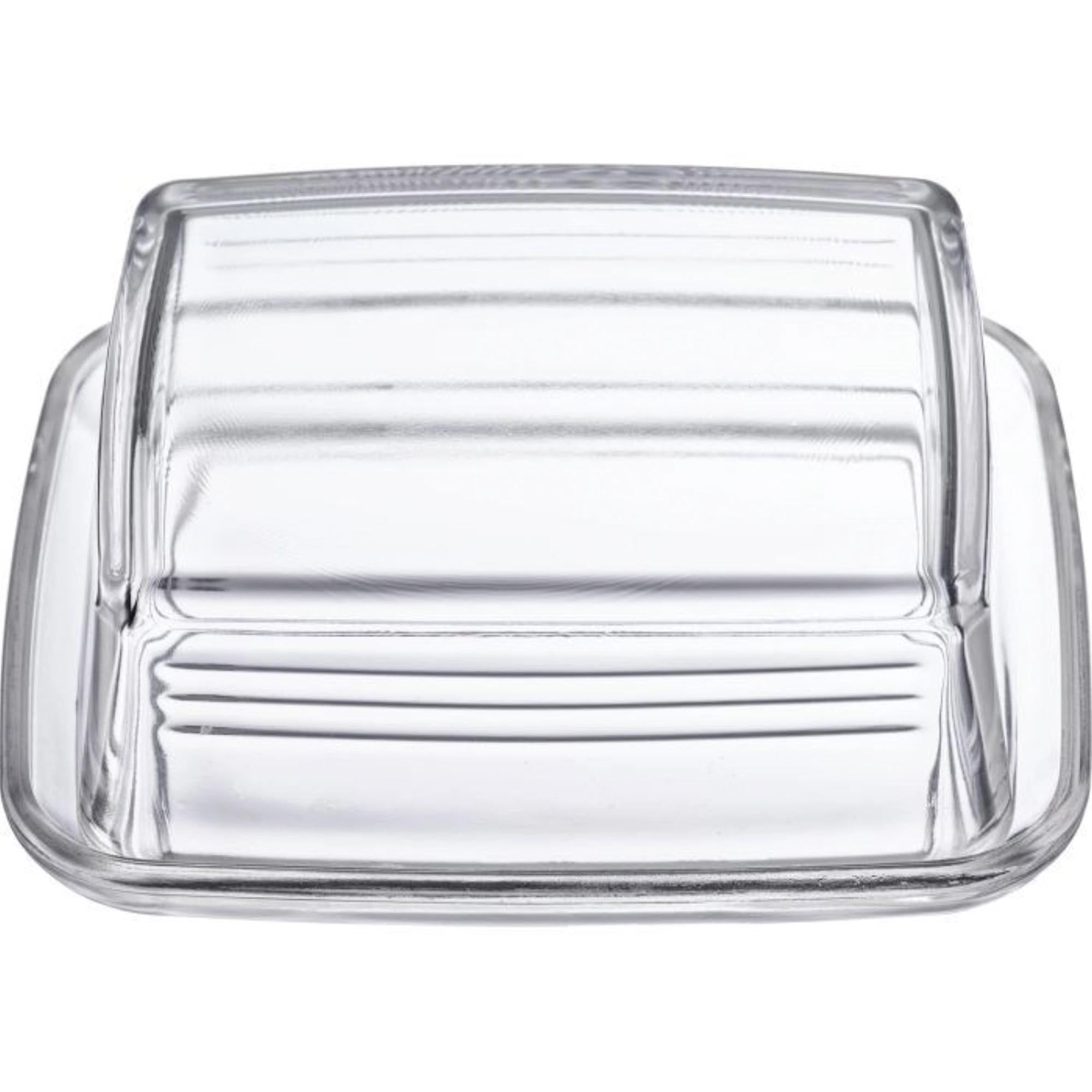 Hochwertige Butterdose aus Glas von Westmark, 14.3x11.8cm, perfekt für die praktische und elegante Aufbewahrung von Butter.