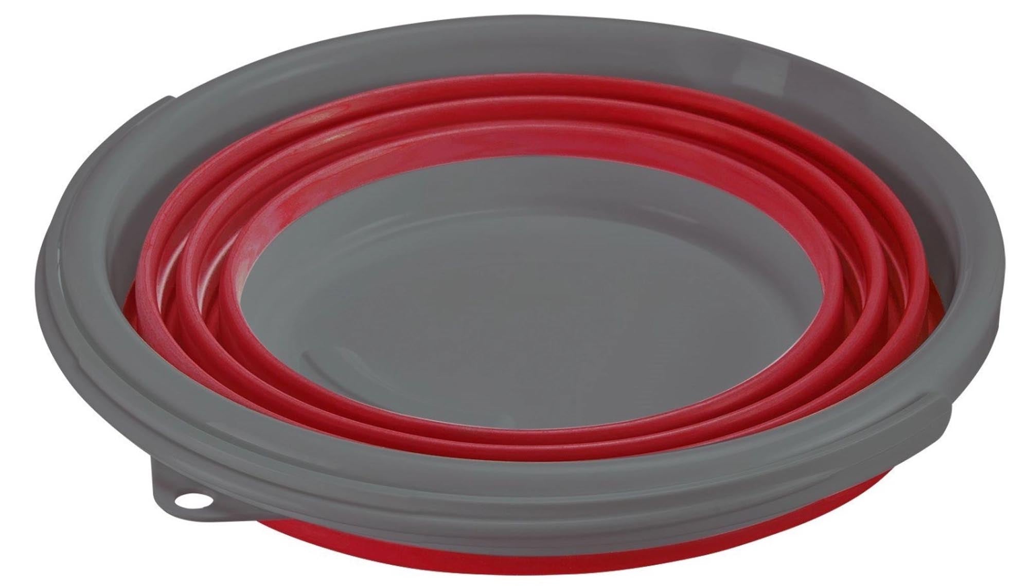 Praktischer faltbarer 10L Eimer von Westmark, ideal für Camping, Haushalt und Outdoor, platzsparend und vielseitig einsetzbar.