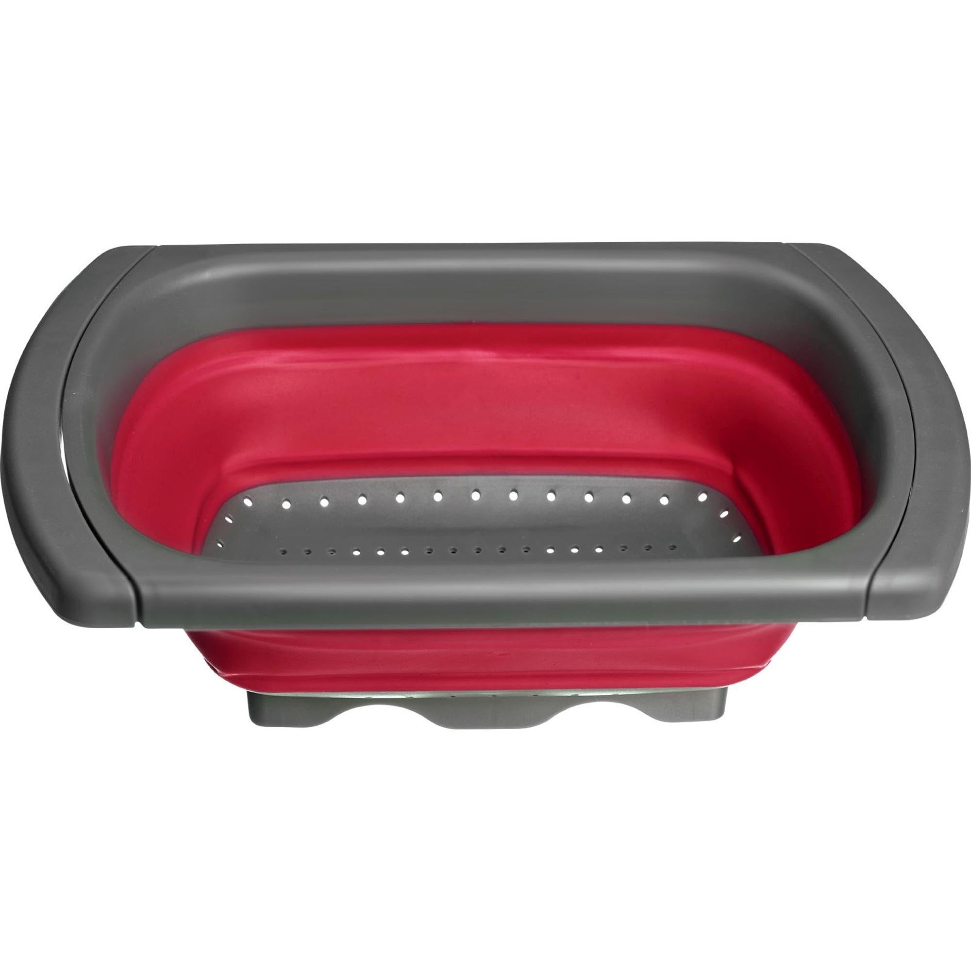 Praktisches ausziehbares Abtropfsieb von Westmark, ideal für Spülen, robust und platzsparend, vielseitig einsetzbar.