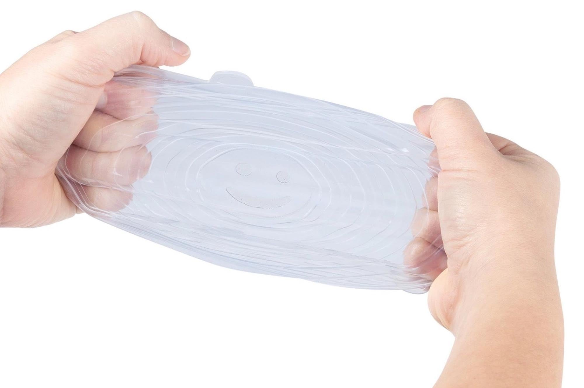 Praktisches 6er Set Silikondeckel von Westmark, ideal für luftdichtes Verschliessen von Schüsseln, flexibel, langlebig und wiederverwendbar.