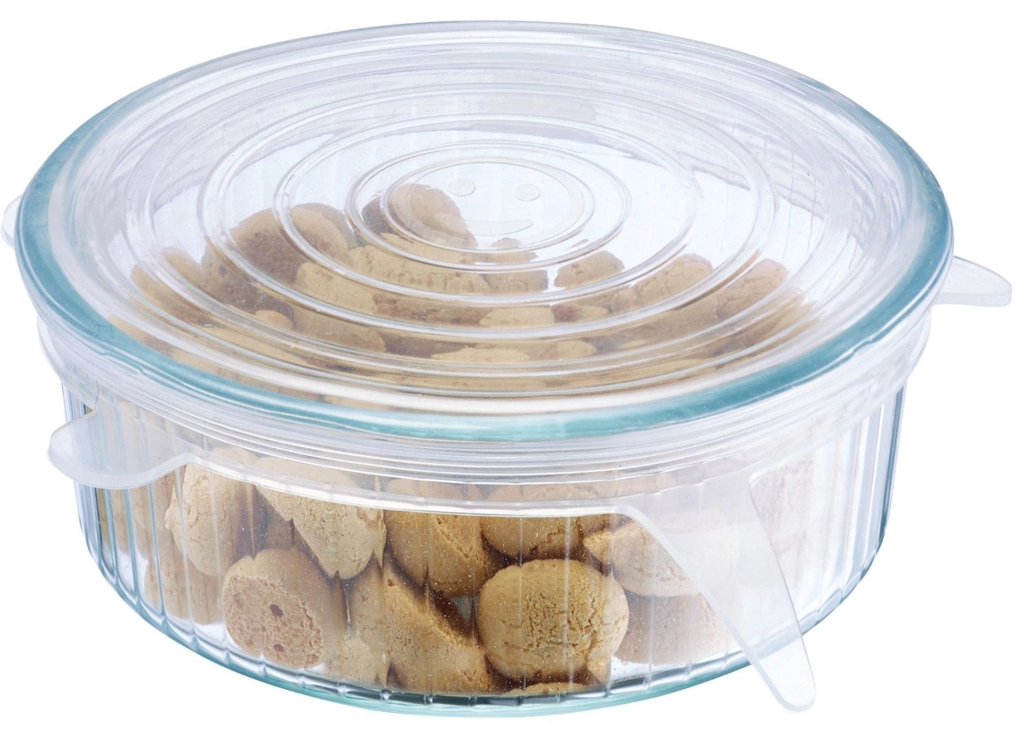 6er Set Frischhaltedeckel aus Silikon Round