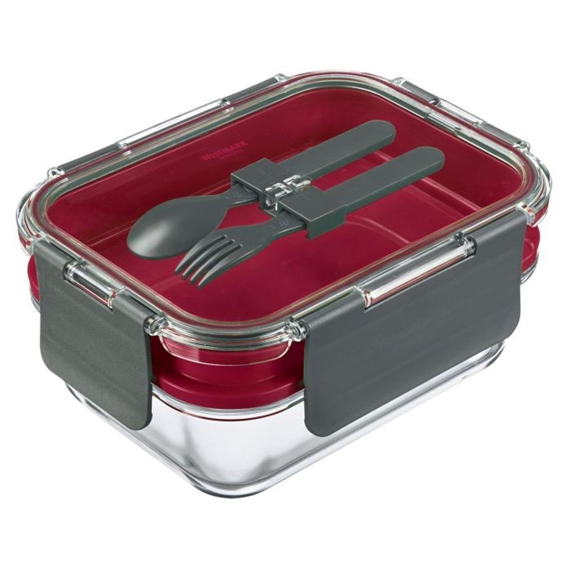 Praktische Lunchbox von Westmark, 1740ml, in Rot. Ideal für unterwegs, robust, geräumig und einfach zu reinigen.