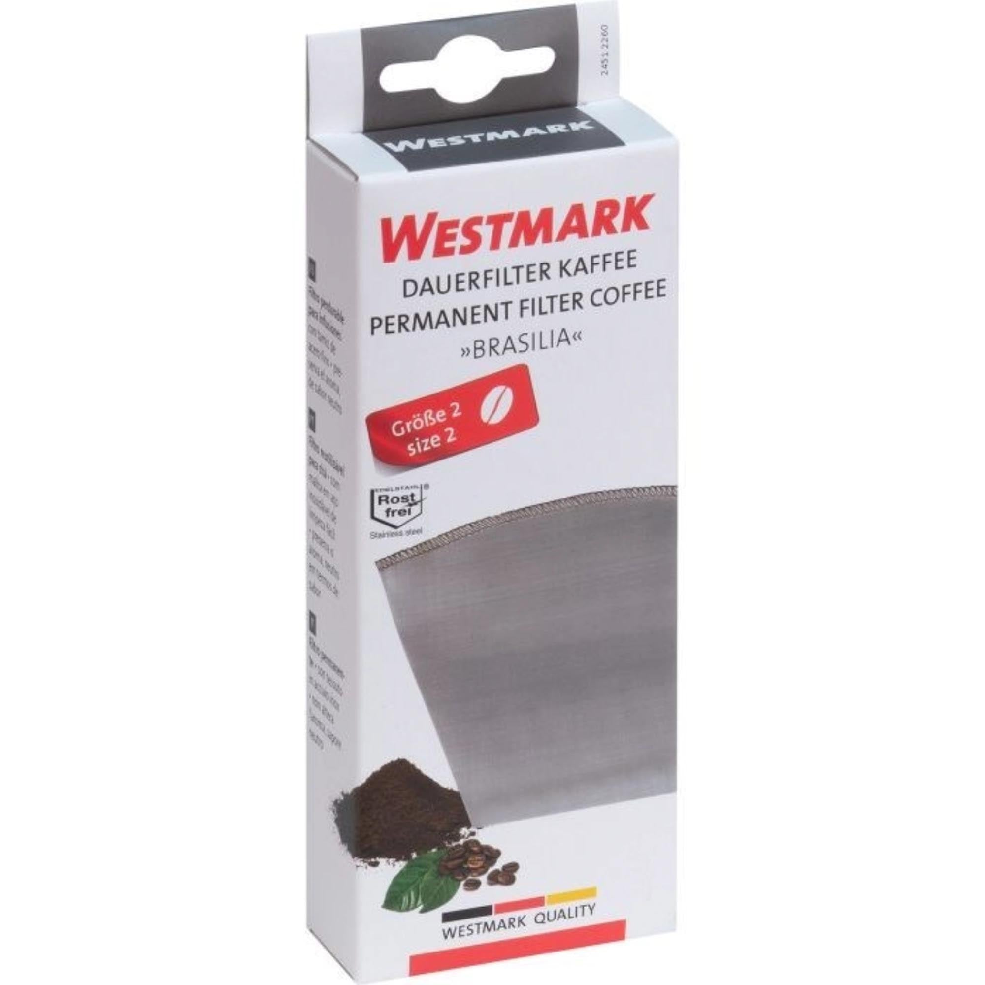 Faltbarer Dauerfilter für Kaffee von Westmark, Grösse 2. Wiederverwendbar, umweltfreundlich und ideal für den Alltag.