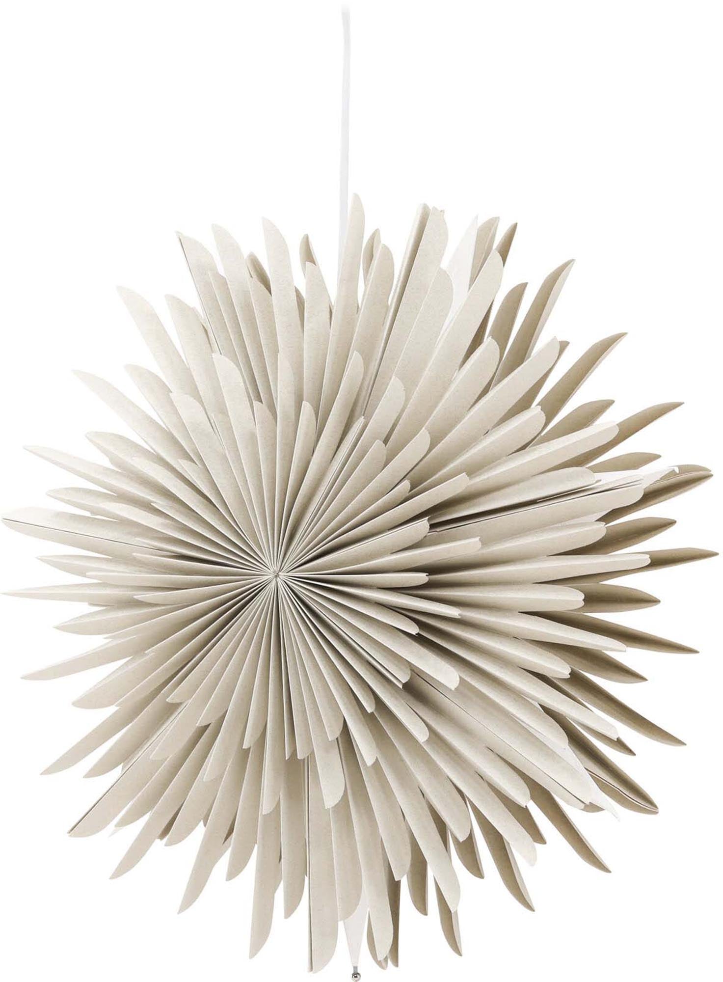 Entdecken Sie die Siegel Pendelleuchte von Venture Home – ein stilvoller Papierstern, der Ihr Zuhause mit warmem Licht und festlicher Atmosphäre verzaubert.