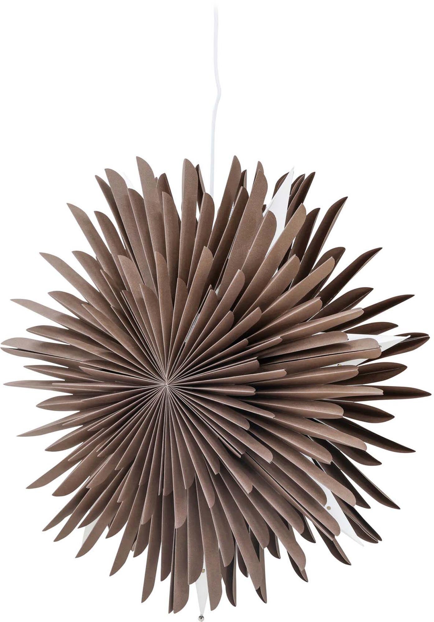 Faszinierende Siegel Pendelleuchte von Venture Home: Ein kunstvoller Papierstern für festliche Stimmung und ganzjährige Eleganz in Ihrem Zuhause.