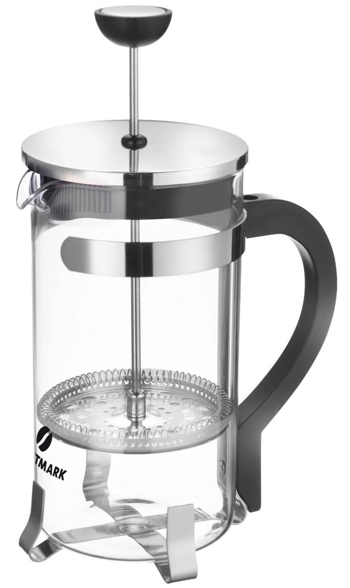 Entdecken Sie die Westmark French Press Brasilia (1000ml) – ideal für aromatischen Kaffee, aus Edelstahl, Borosilikatglas und PP. Perfekt für Kaffeeliebhaber!