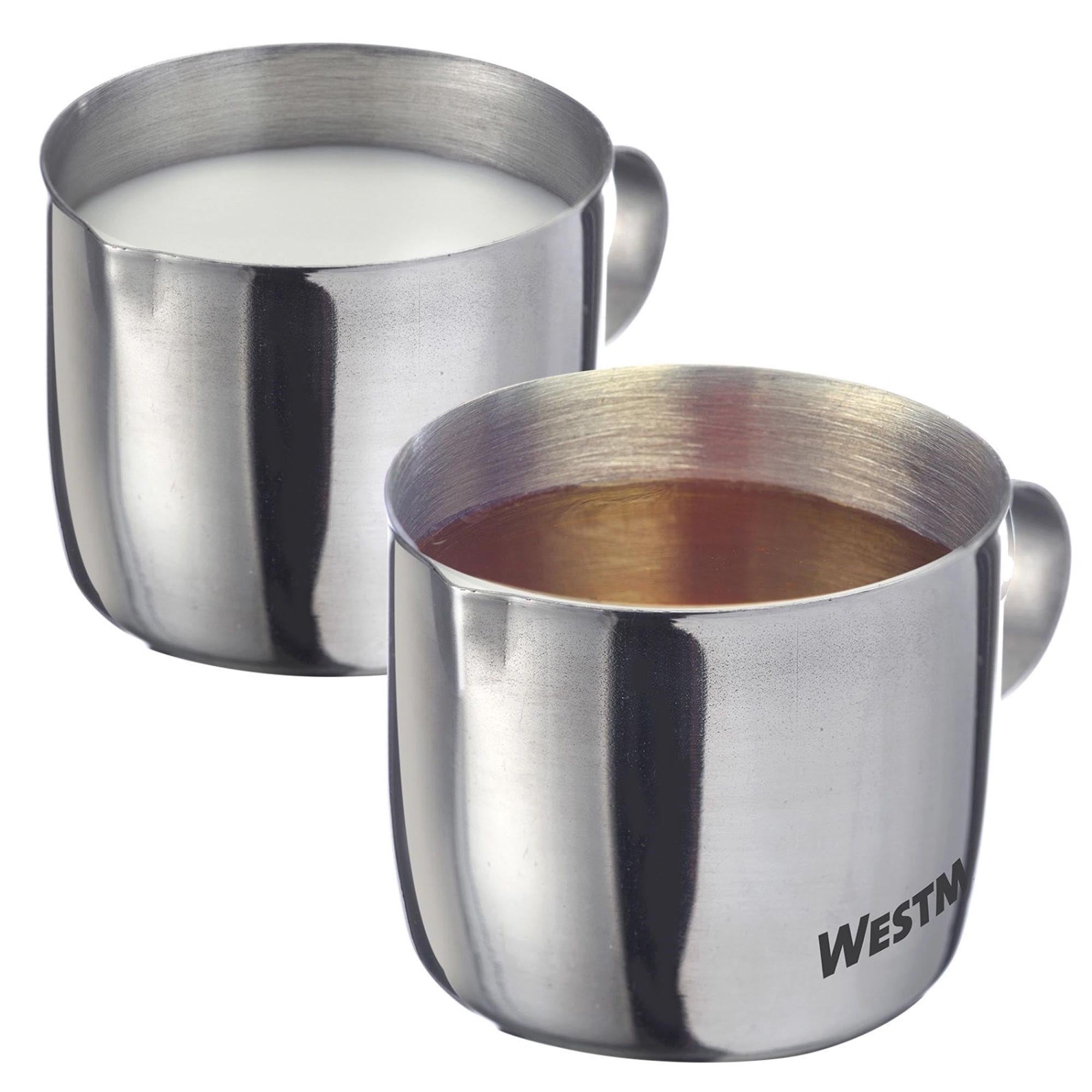 Stilvolles 2er Set Milchkännchen Brasilia von Westmark, 30 ml, perfekt für Kaffee, Tee oder Desserts, aus robustem Material gefertigt.