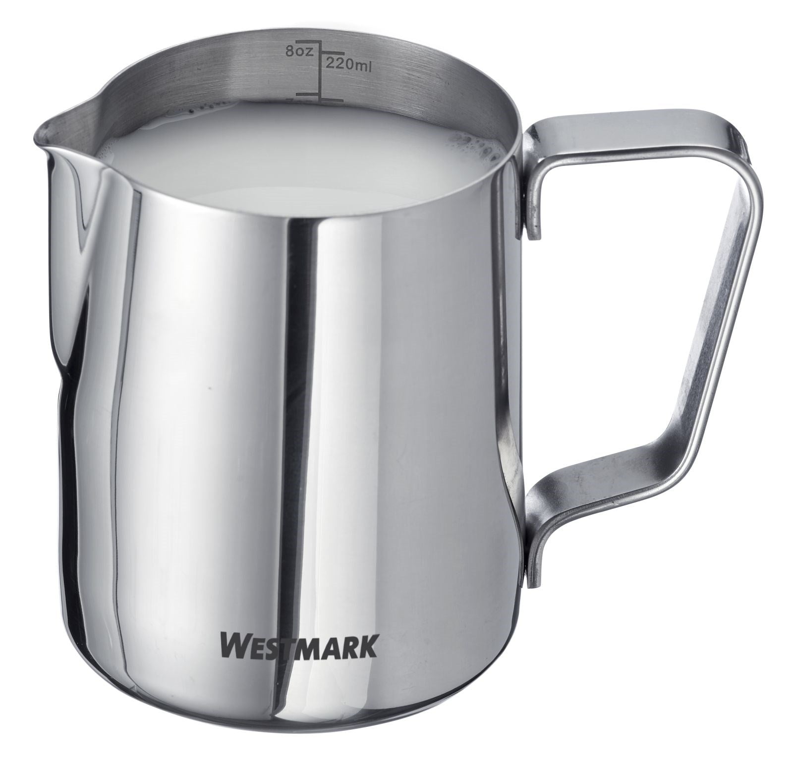 Das Milchkännchen Brasilia von Westmark, 220 ml, aus Edelstahl, perfekt für Milch zu Kaffee oder Tee, langlebig und elegant.