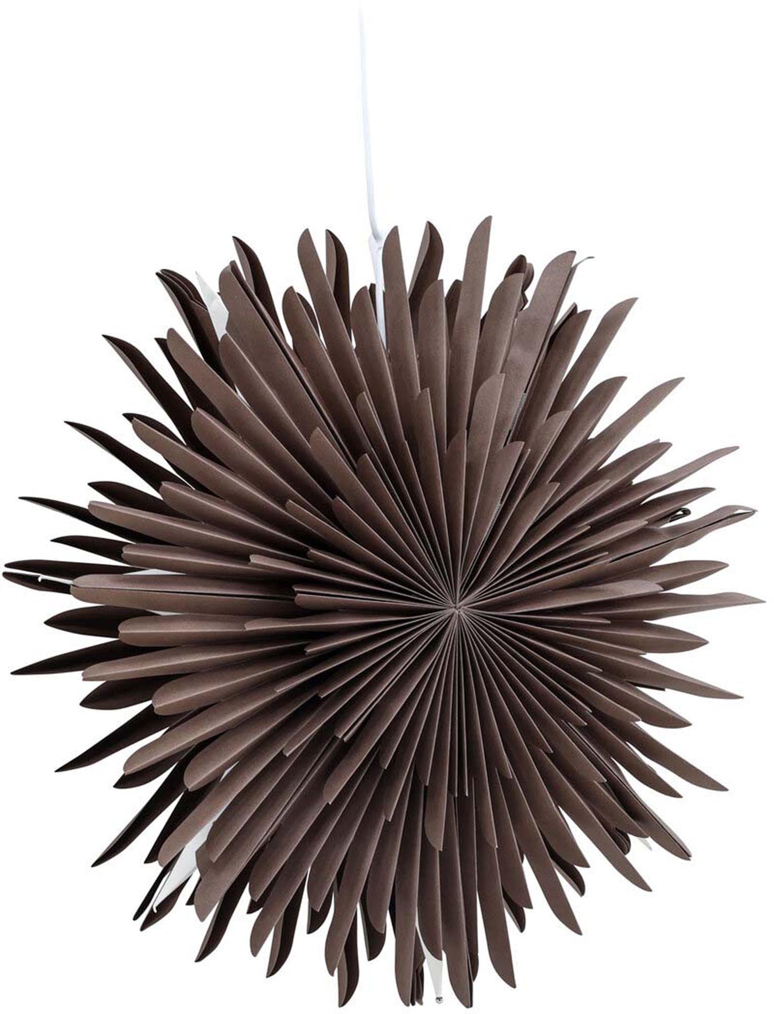 Entdecken Sie die Siegel Pendelleuchte von Venture Home – ein stilvoller Papierstern, der Ihr Zuhause mit warmem Licht und festlicher Atmosphäre verzaubert.