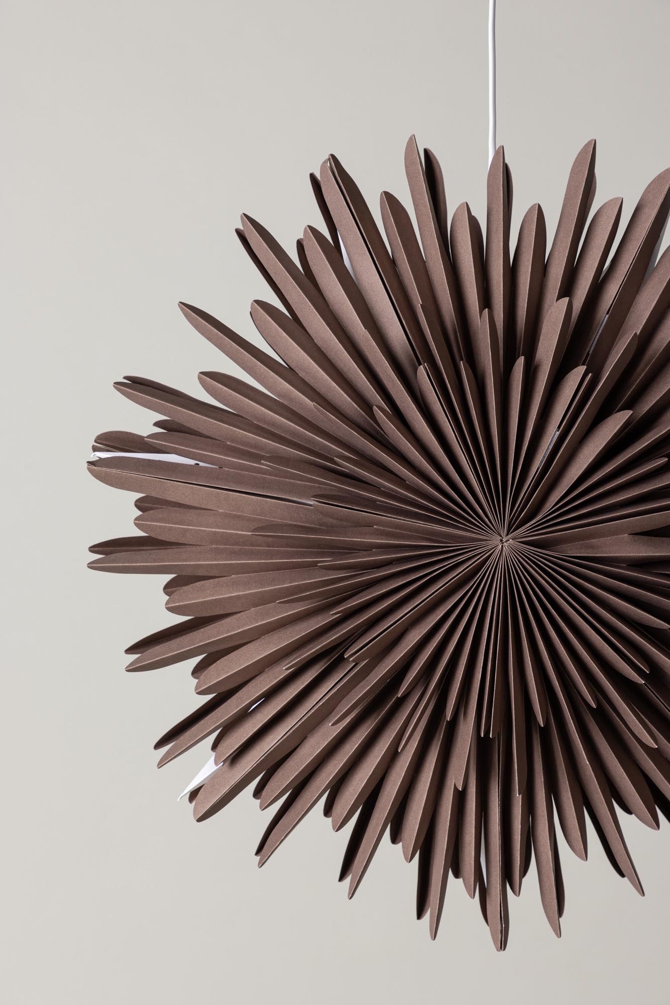 Entdecken Sie die Siegel Pendelleuchte von Venture Home: Ein eleganter Papierstern, der mit seiner faszinierenden Lichtstreuung und harmonischem Design jeden Raum in eine festliche Oase verwandelt.