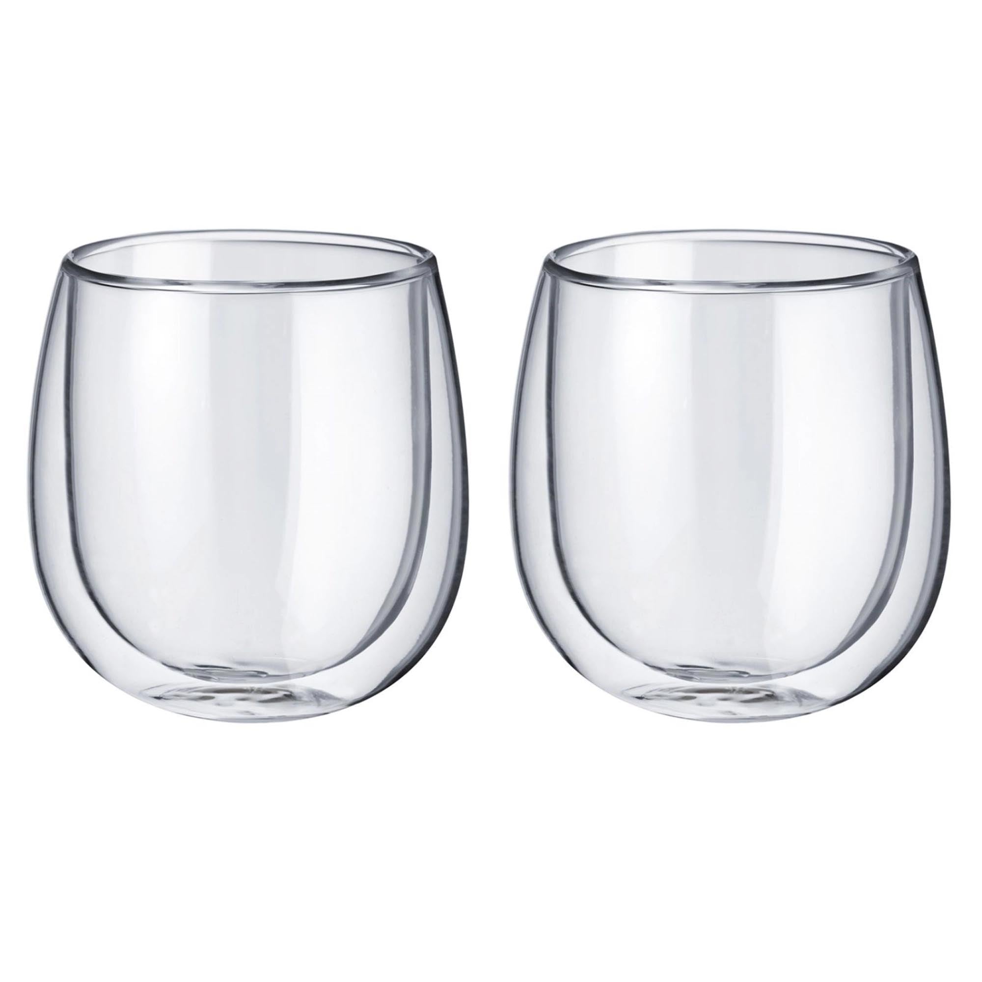 Entdecken Sie die 2 doppelwandigen Thermogläser von Westmark (250ml) – ideal für heiße und kalte Getränke, hitzebeständig, spülmaschinenfest und stilvoll!