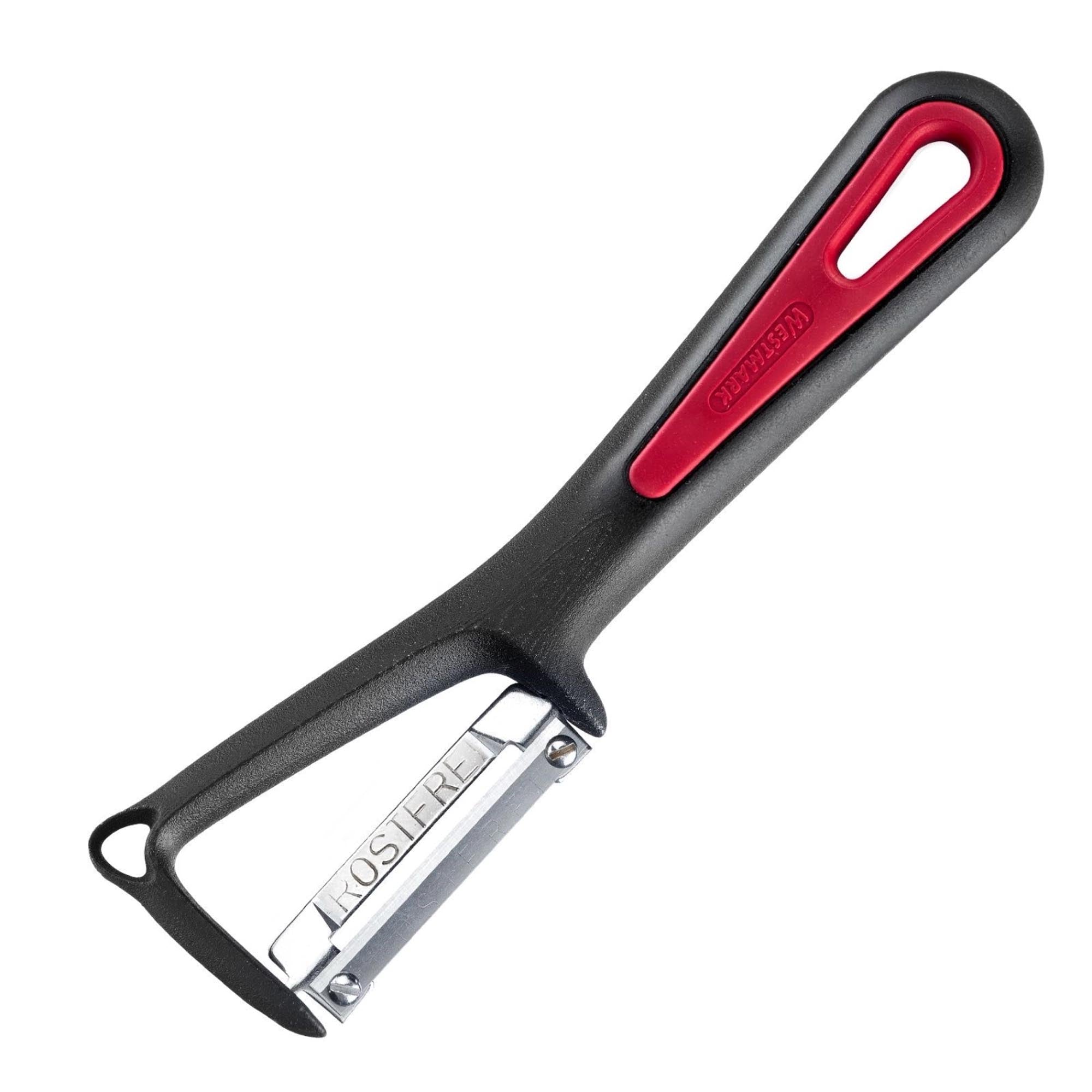 Entdecken Sie den Sparschäler Gallant von Westmark: ergonomisch, langlebig, aus Edelstahl, ideal für Obst und Gemüse, spülmaschinenfest.