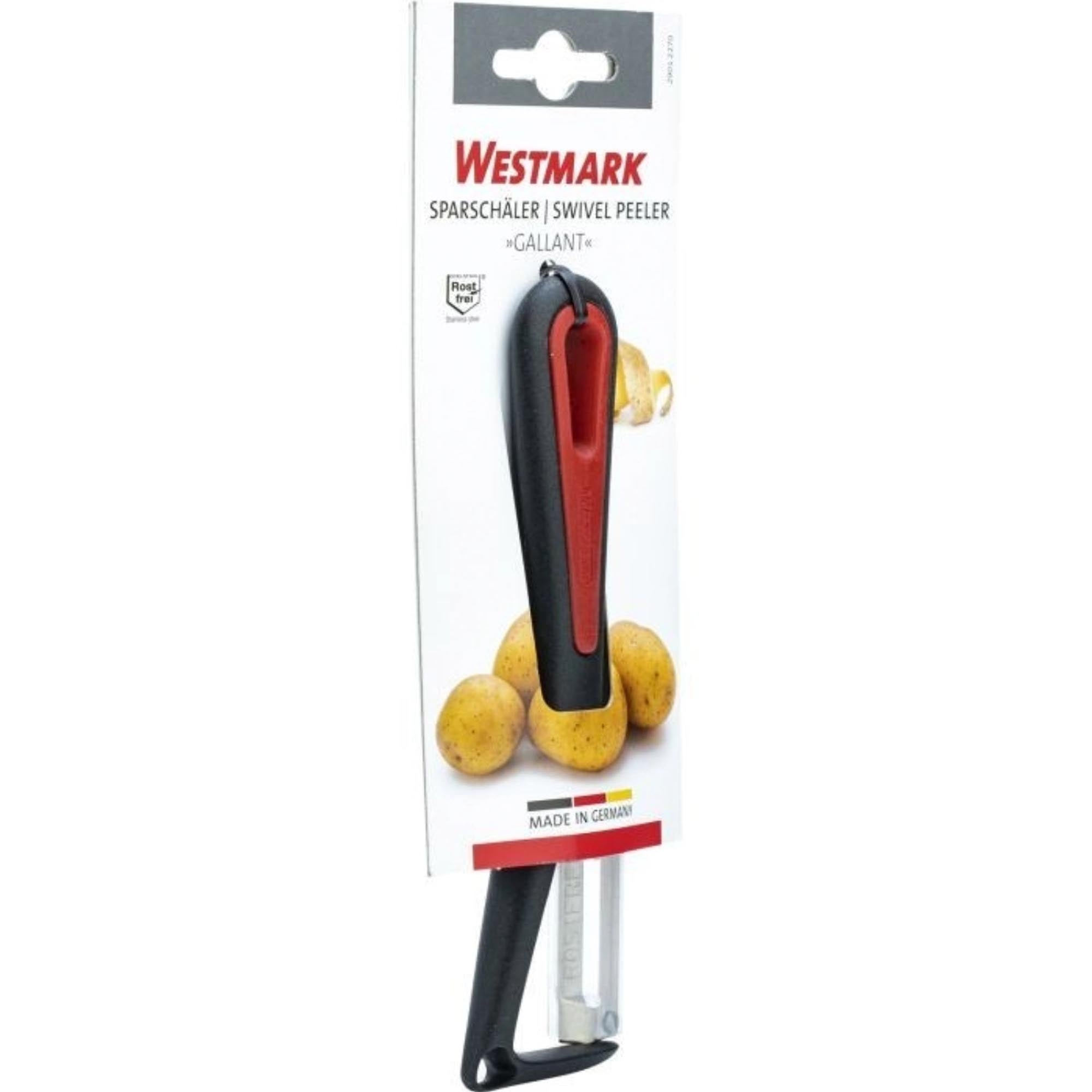 Der Westmark Sparschäler Gallant überzeugt durch präzises Schälen, ergonomischen Griff und robuste Qualität für Ihre Küchenaufgaben.