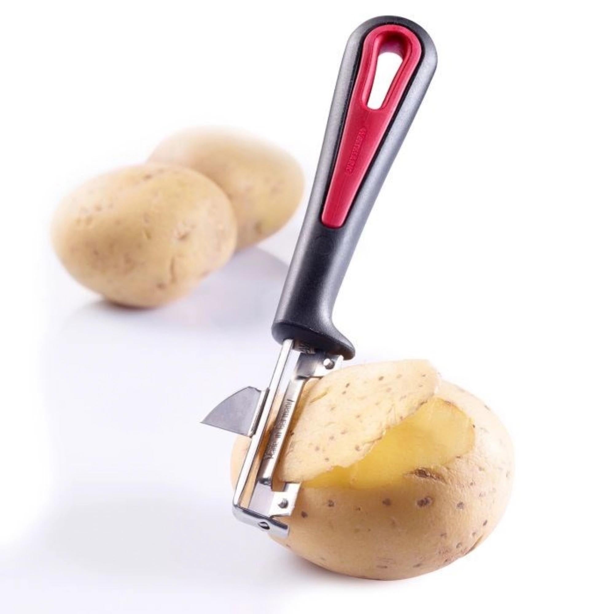 Der Sparschäler Gallant von Westmark für Linkshänder bietet ergonomisches Design für müheloses und präzises Schälen.