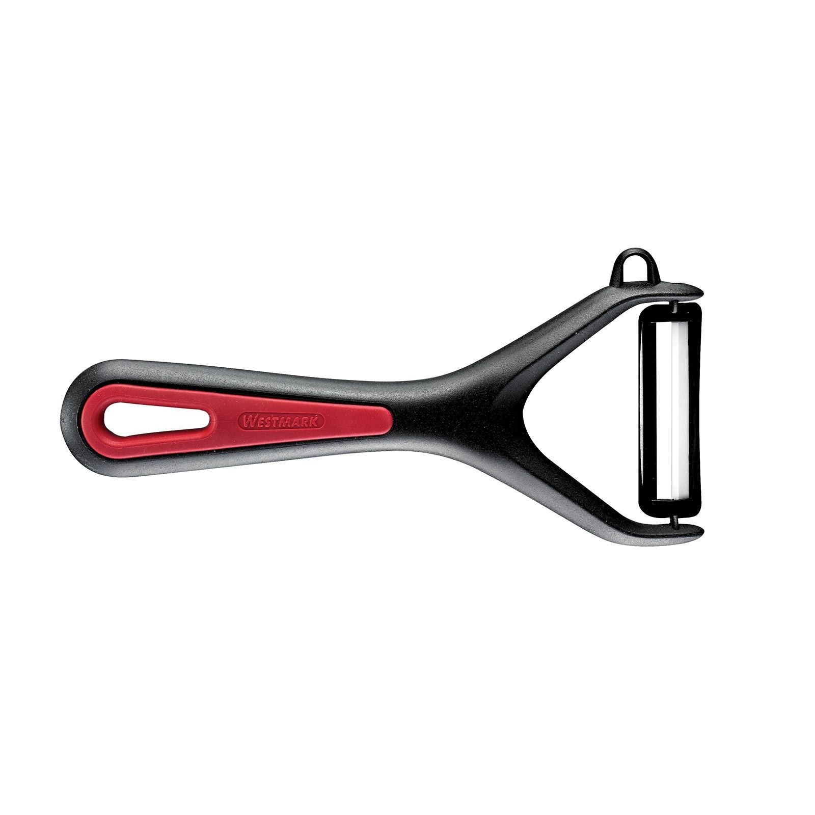 Effizienter Gemüse- und Spargelschäler von Westmark mit robuster Keramikklinge für präzises und einfaches Schälen.