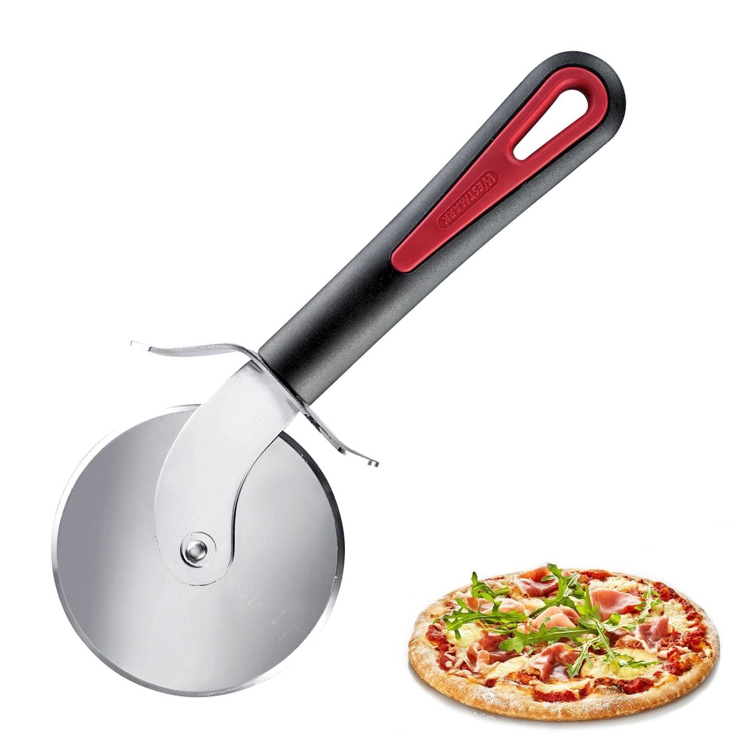Hochwertiger Pizzaschneider Gallant von Westmark, perfekt für präzise Schnitte und komfortable Handhabung beim Pizzagenuss.