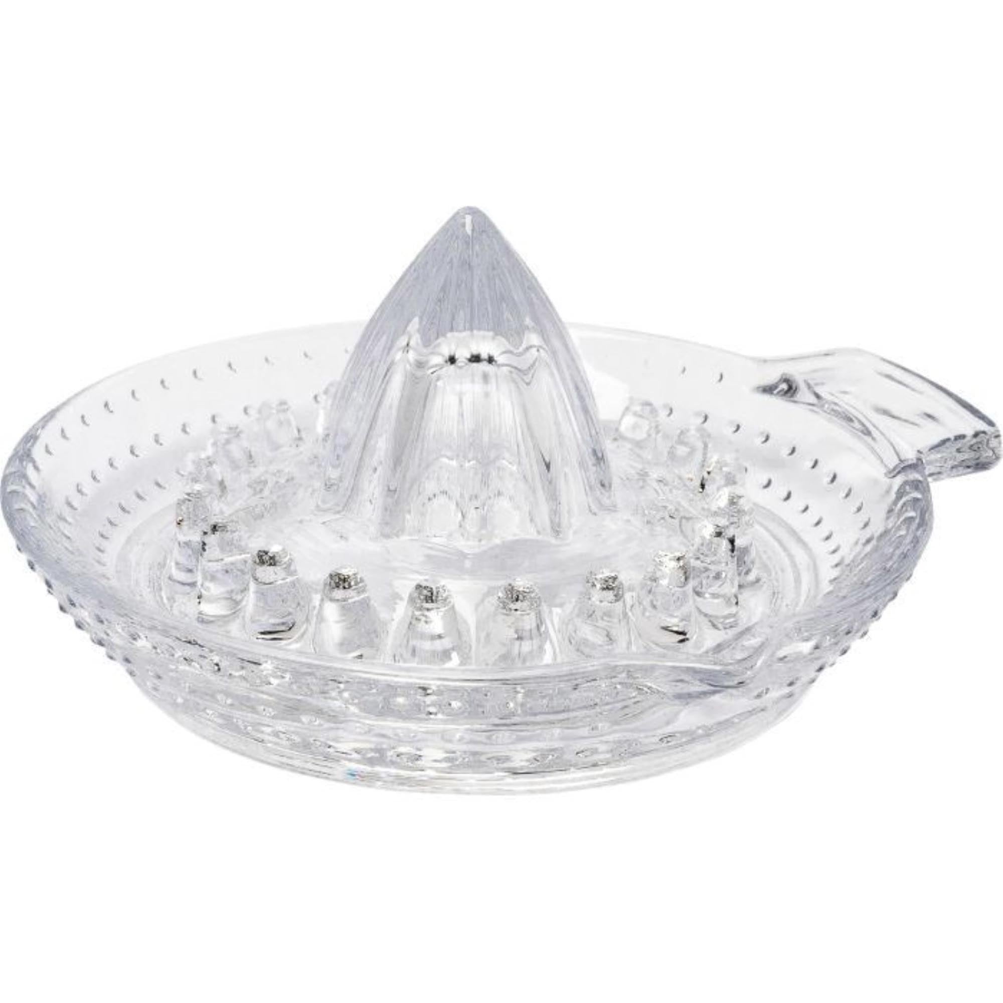 Entdecken Sie die kompakte Zitruspresse von Westmark aus hochwertigem Glas. Ideal für frischen Zitronen- und Limettensaft, spülmaschinenfest und ergonomisch gestaltet.