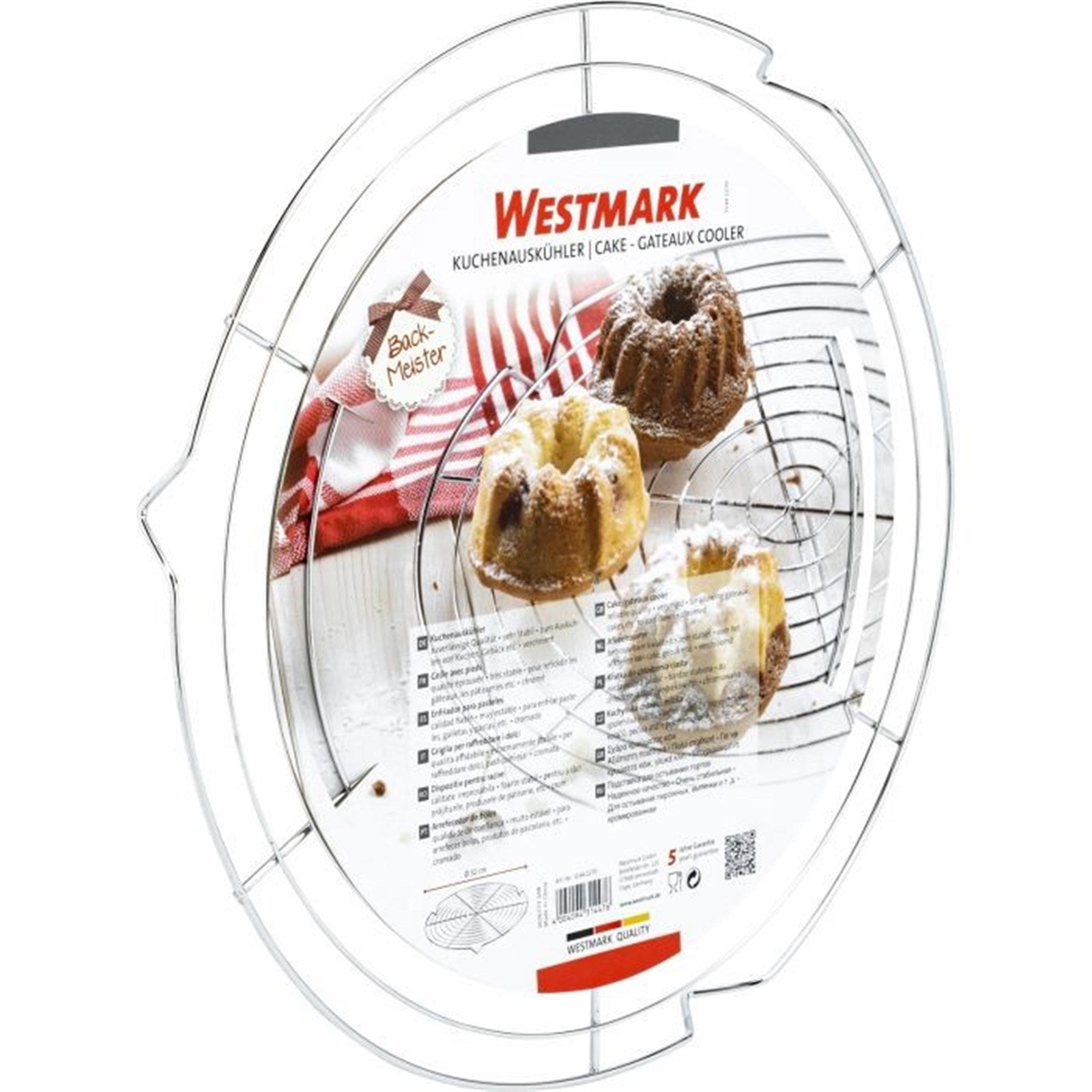 Runder Kuchenauskühler von Westmark, 32 cm, perfekt für Gebäck, stabil, funktional und ein Muss für jede Backstube.