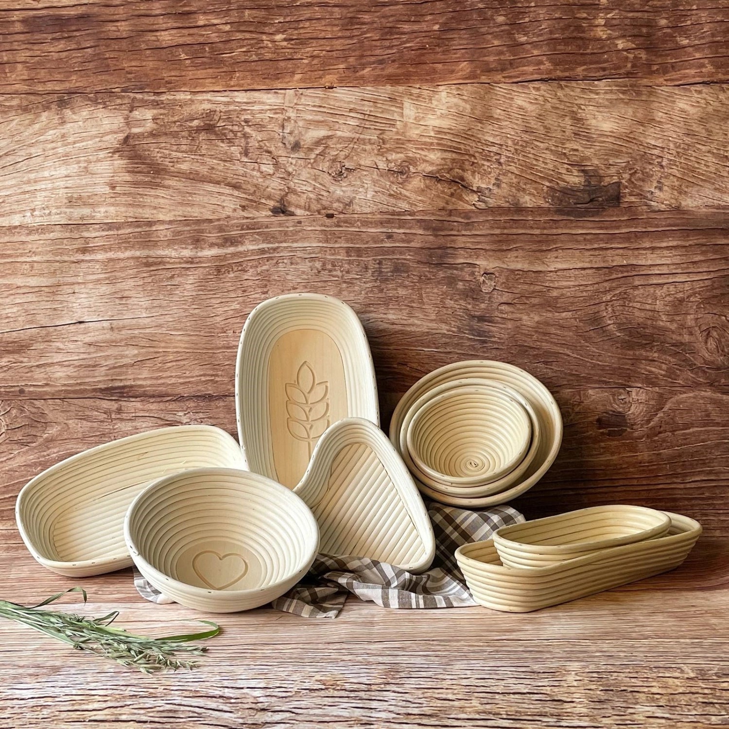 Set Gärkörbchen ovale con riferimento 33,5 x 20,5 x 8 cm