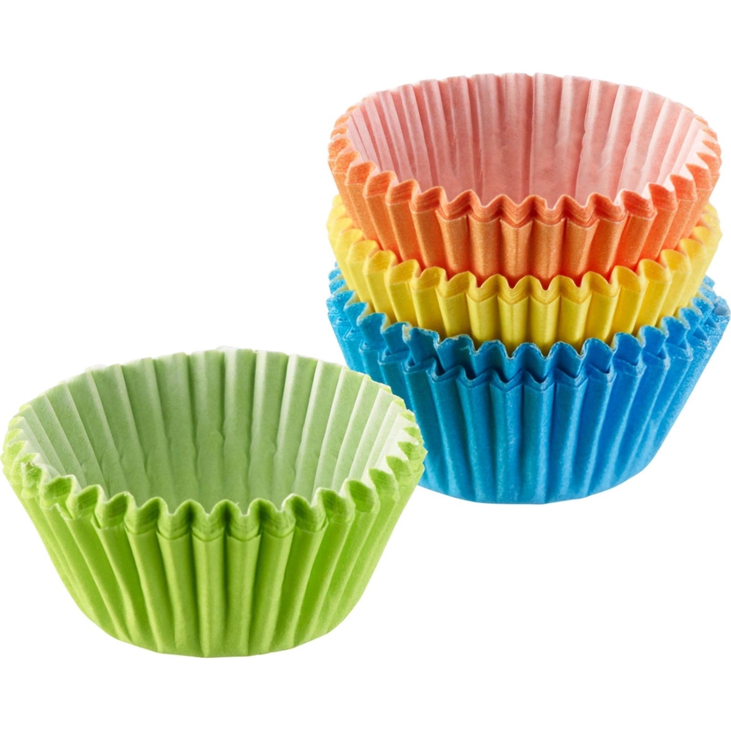 80 Pralinenförmchen aus Papier, farbig