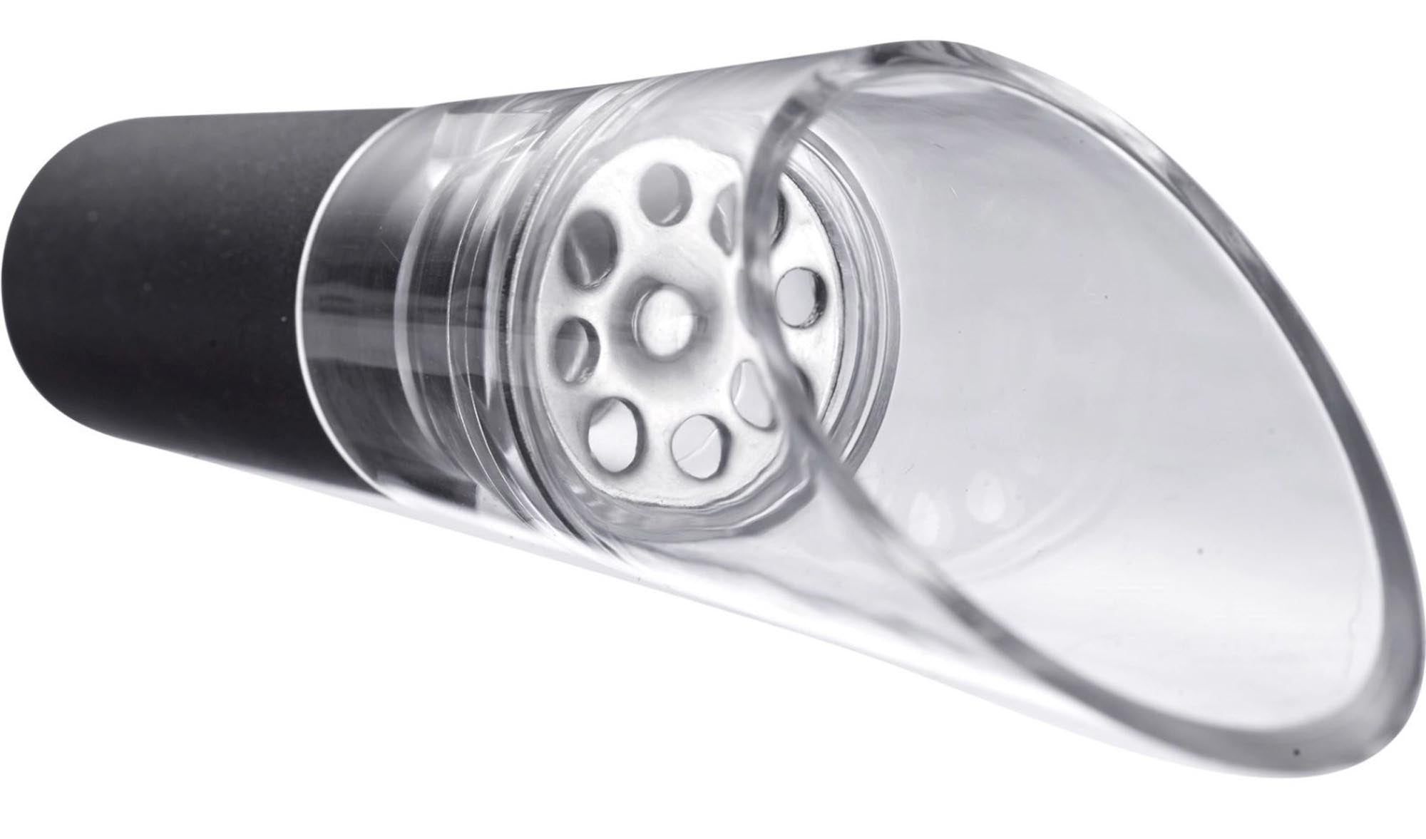 Set mit 2 Dekantierausgiessern Simo von Westmark, ideal für präzises und tropffreies Ausgiessen von Wein und anderen Getränken.