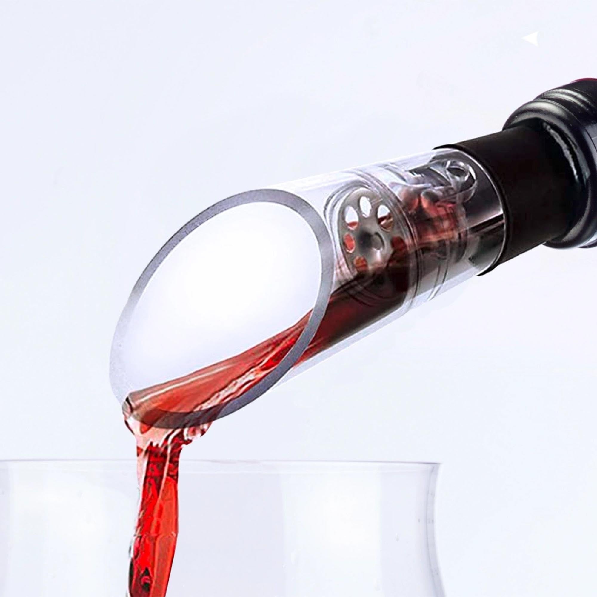 2er Set Dekantierausgiesser Simo von Westmark – ideal für sauberes, tropffreies Einschenken von Wein und Getränken.