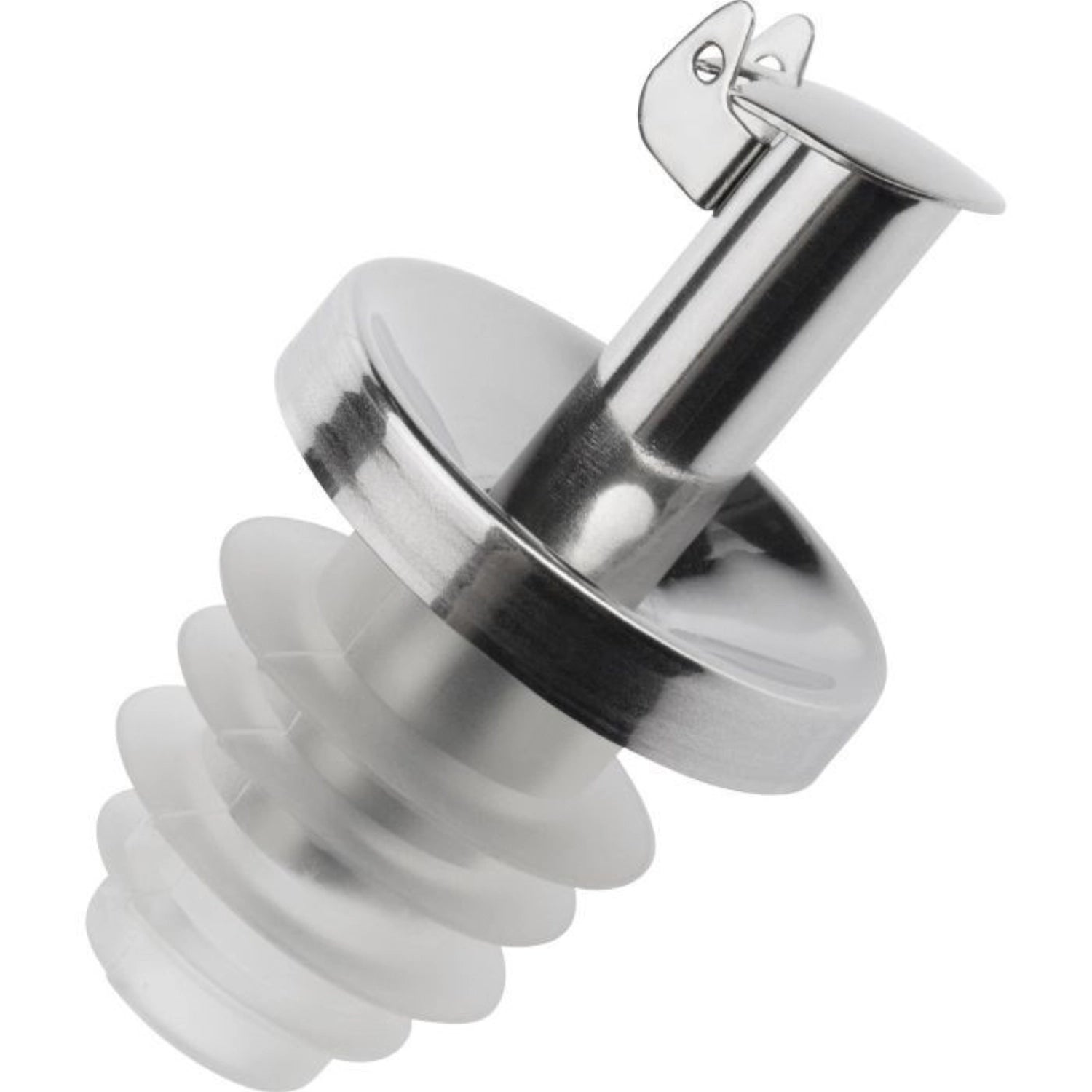 Der Ausgießer Inox Essig-Spezial von Westmark aus Edelstahl mit Silikonkorken ist ideal für präzises Dosieren von Essig und Öl in Küche und Bar.