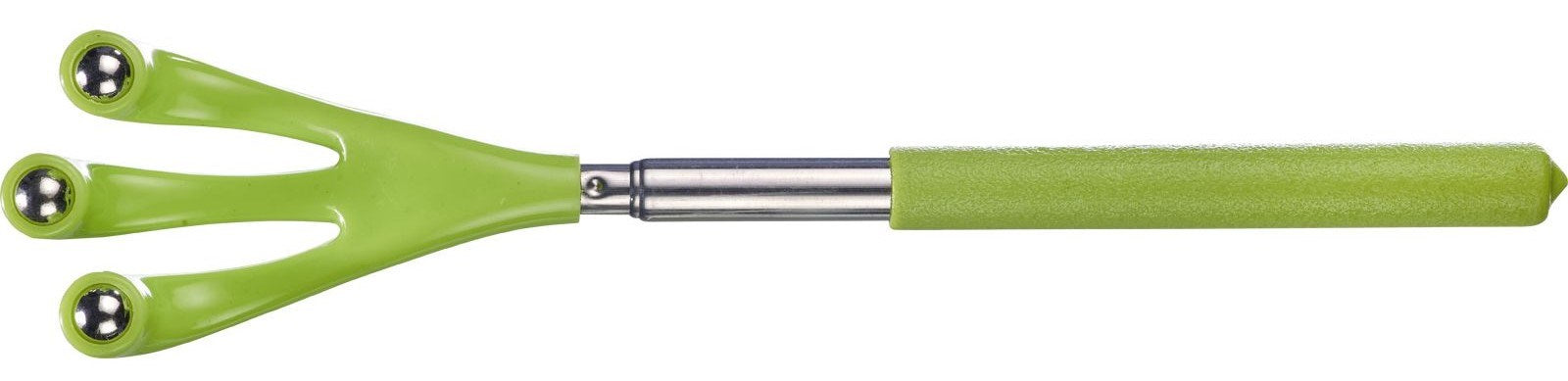 Praktischer Rückenroller mit verstellbarem Teleskopstiel, perfekt für die Selbstmassage und zur Lockerung der Rückenmuskeln.