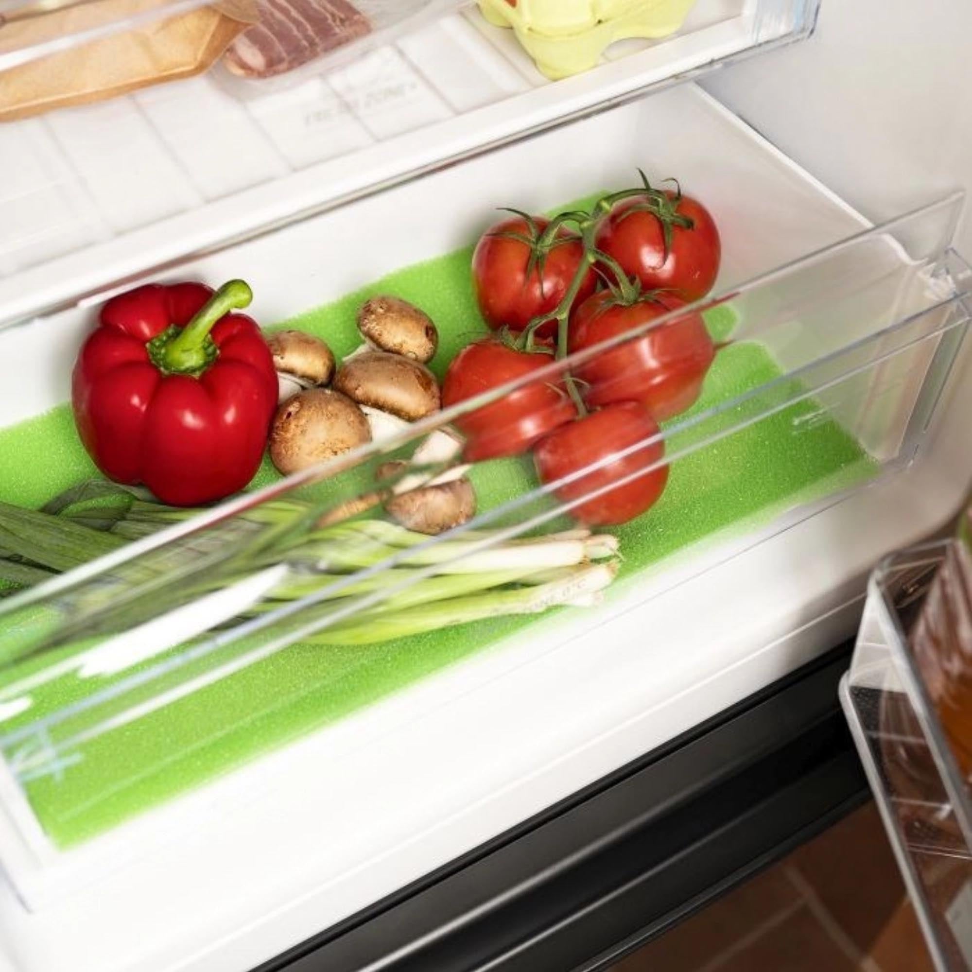 Set aus 2 Kühlschrankmatten von Westmark, 47x30cm, ideal für Frische, Hygiene und Ordnung im Kühlschrank, langlebig und praktisch.