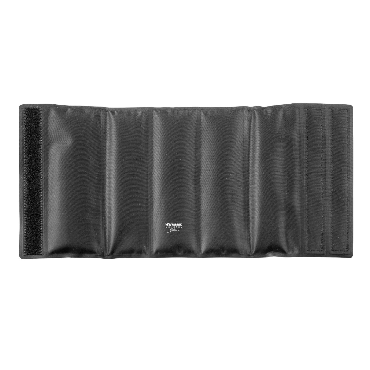 Stilvolle Kühlmanschette Frigus Monopol Edition von Westmark, ideal für die schnelle und effektive Kühlung von Getränkeflaschen.