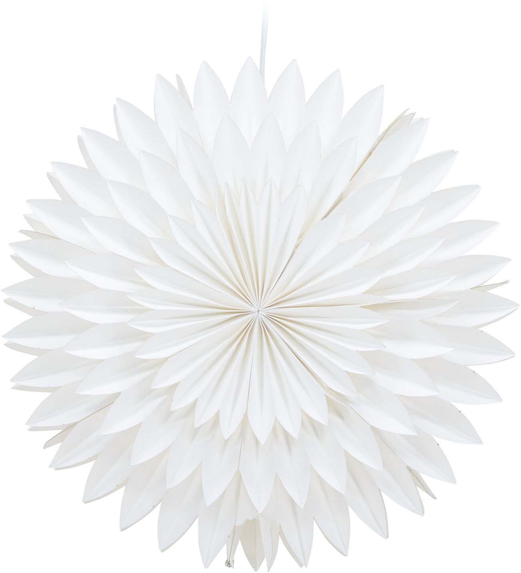 Die Storlien Pendelleuchte von Venture Home ist ein eleganter Papierstern, der mit sanftem Licht und festlicher Atmosphäre Ihr Zuhause bereichert.