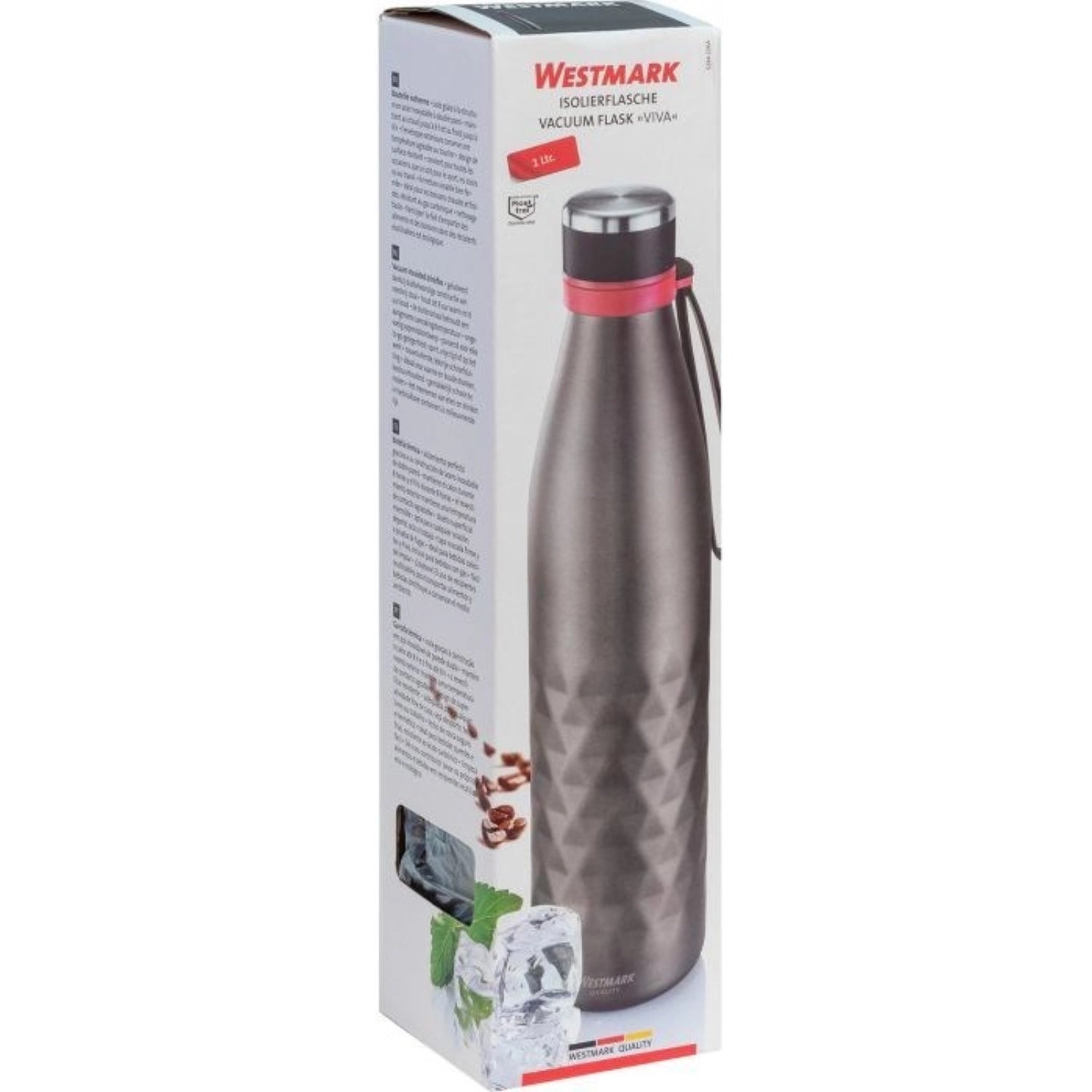 Viva vacuum flask, 1 l, anthracite, sb
