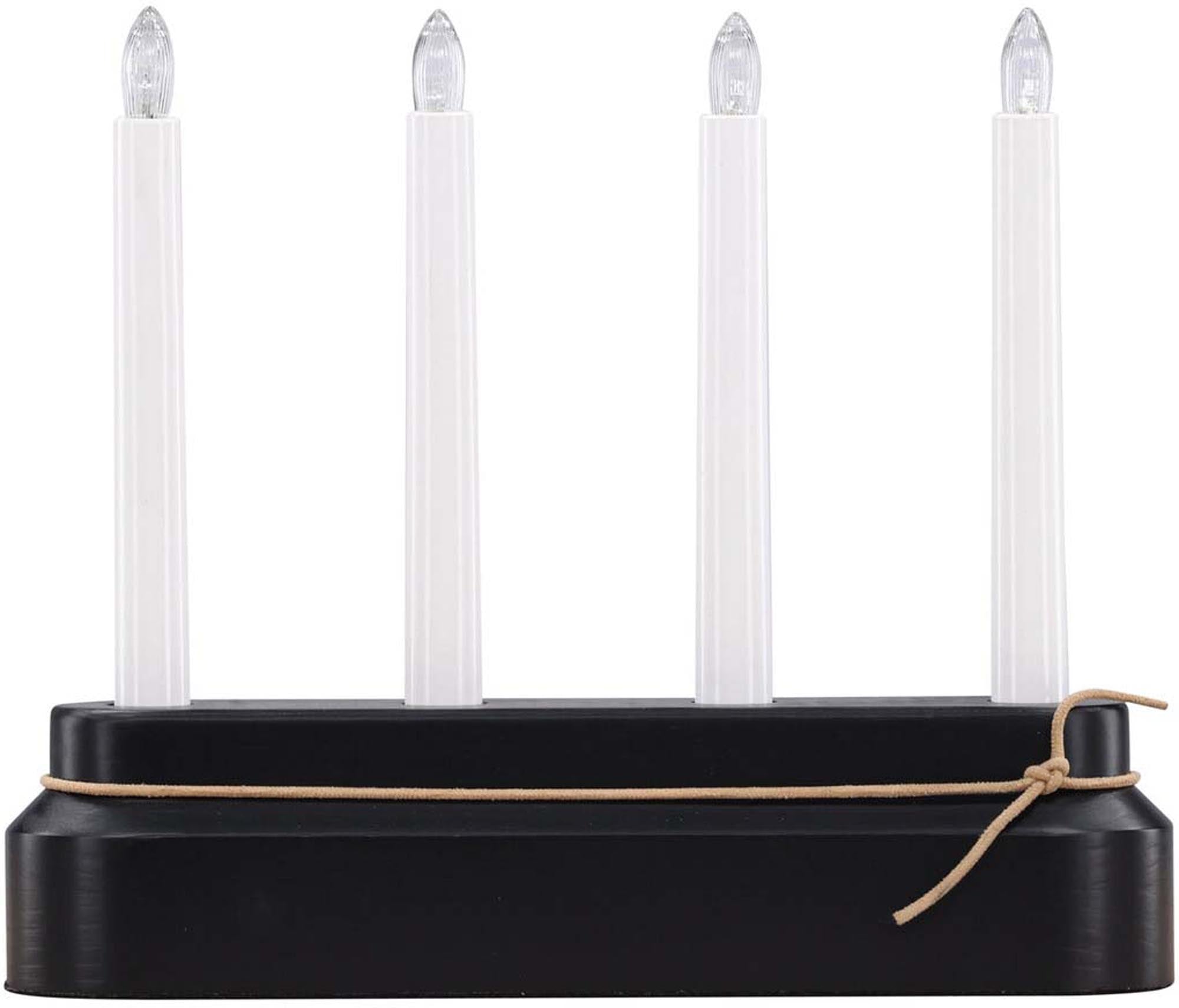 Stilvoller Näsfjället Kerzenhalter von Venture Home aus Kiefernholz mit LED-Beleuchtung für sichere, festliche Stimmung und nachhaltige Eleganz.