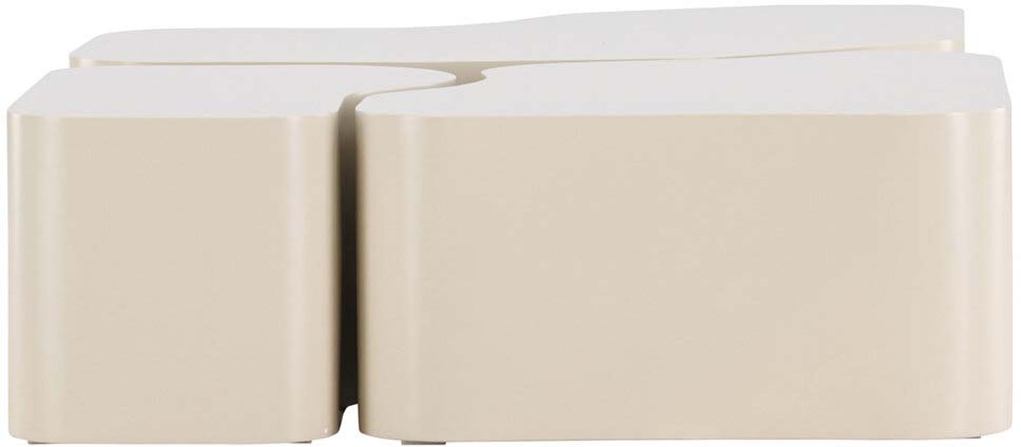 Eleganter Nordland Coffee Tisch: Vielseitig, beige, aus MDF, anpassbar, stilvoll und funktional für Ihr Wohnzimmer.