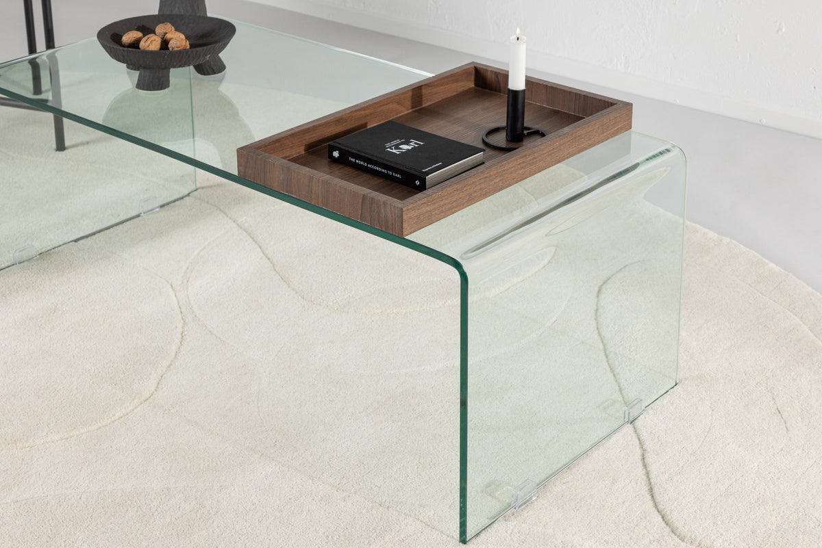 Telemark Coffee Tisch in Transparent präsentiert im Onlineshop von KAQTU Design AG. Beistelltisch ist von Venture Home