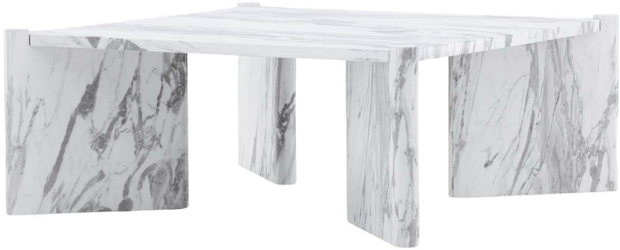 Eleganter Couchtisch Rogaland von Venture Home in luxuriöser Marmoroptik. Perfekt für stilvolle Wohnräume und vielseitige Nutzung.